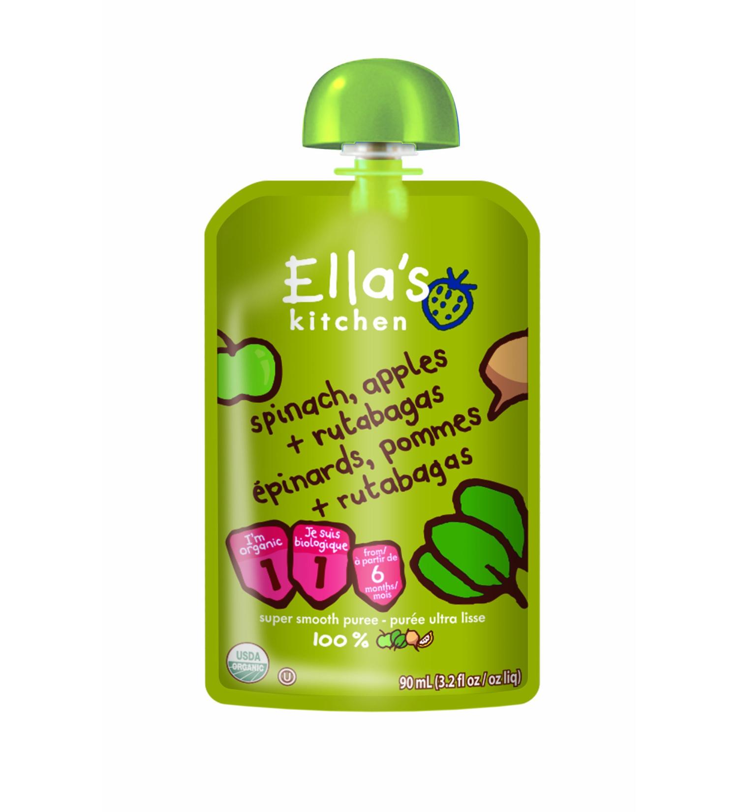 Ella's Kitchen Spinach Apples and Rutabagas 7-Count