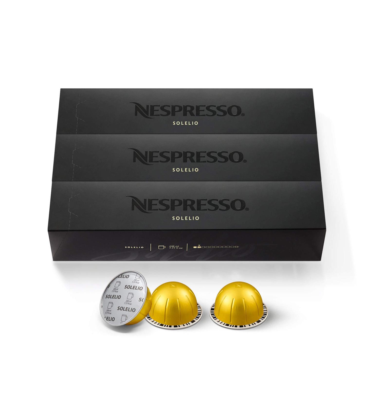 Nespresso VertuoLine Solelio Mild Roast Coffee Pods - 30 Count, 7.77 Ounce - Pack of 3 - Buy Online on GoSupps.com