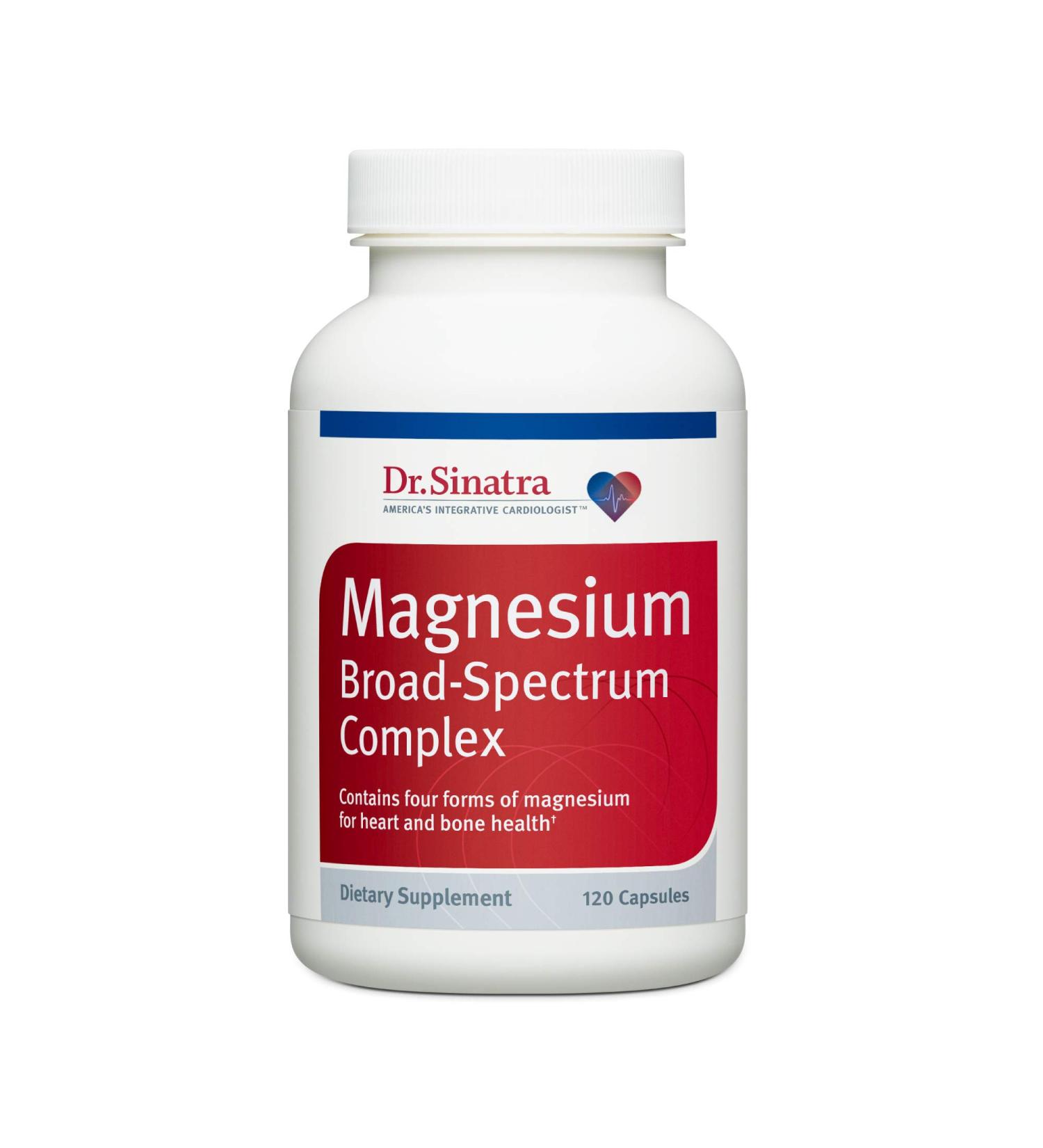 Dr. Sinatra Magnesium Broad-Spectrum Complex - 120 Capsules for Optimal Health - Buy Online on GoSupps.com