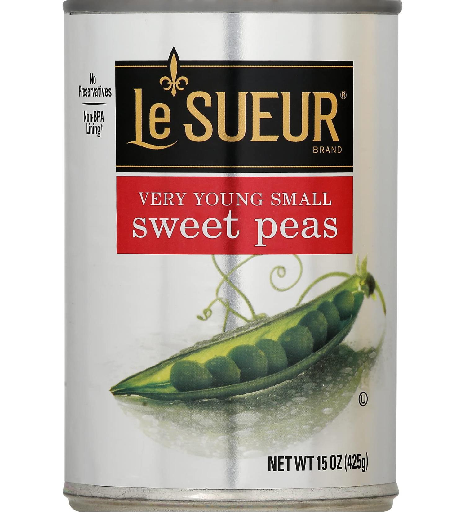 Le Sueur Very Young Small Sweet Peas 15oz (Pack of 24) - Premium Quality Canned Peas - Buy Online on GoSupps.com