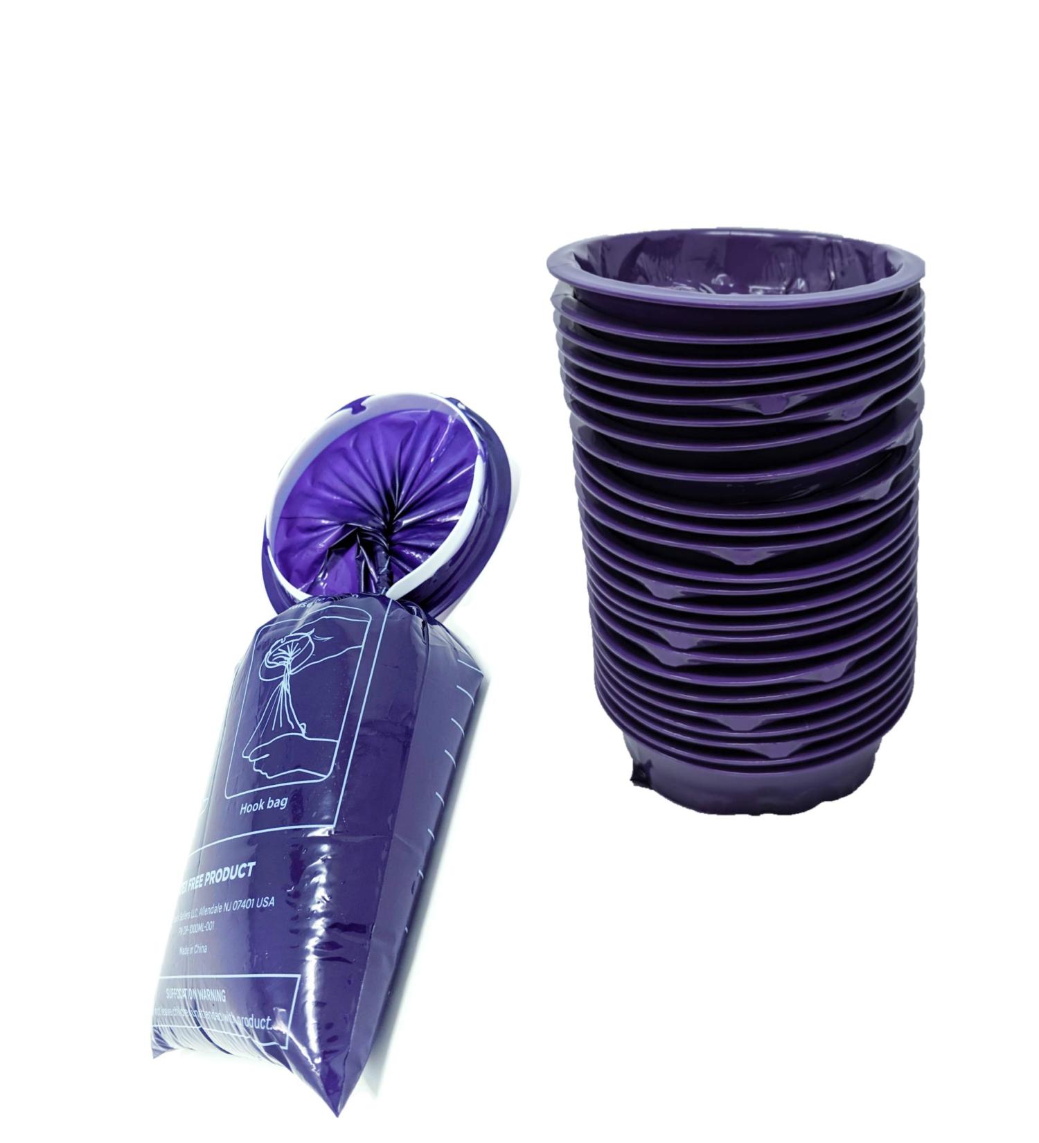 iSick Disposable Vomit Bags 1000ml 24pk - Premium Medical Grade Dark Purple Bags for Morning Sickness & Motion Sickness - Ideal for Kids, Taxis, Drivers - Portable & No Mess (Pack of 24) - Buy Online on GoSupps.com