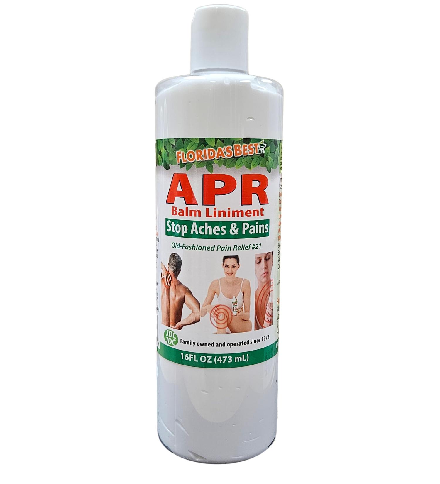 APR Balm Liniment #21 - 16 FL OZ Relief for Back Neck & Joints | Fast-Acting Eucalyptus & Peppermint Lotion | American Made Family Owned - Buy Online on GoSupps.com
