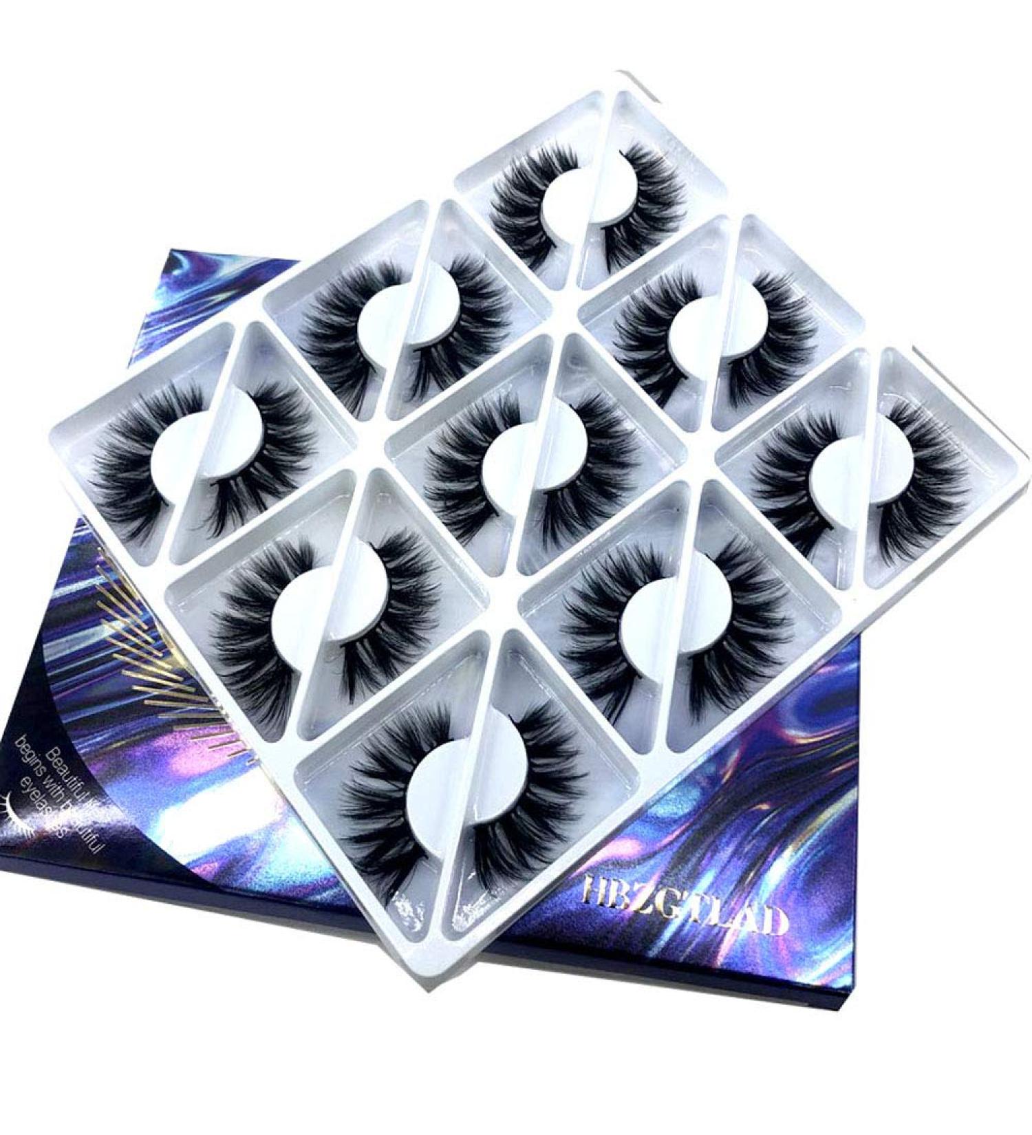 9 Pairs HBZGTLAD Natural Long 3D Mink False Eyelashes - SD-06 - Buy Online on GoSupps.com
