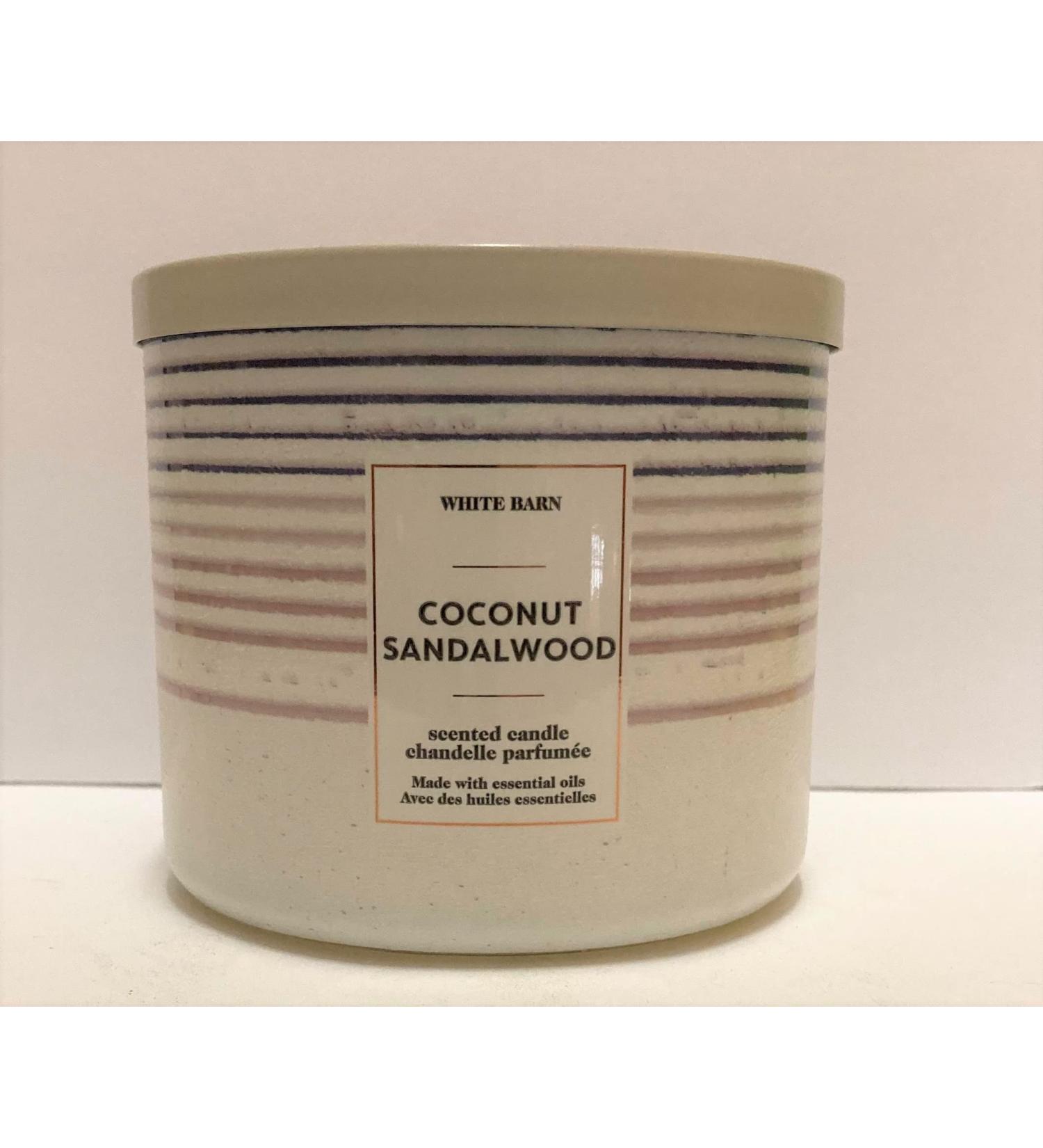 Buy Bath and Body Works Coconut Sandalwood 3-Wick Candle with Essential Oils - 14.5 oz - Fresh Spring Scents - International Shipping Available - Buy Online on GoSupps.com