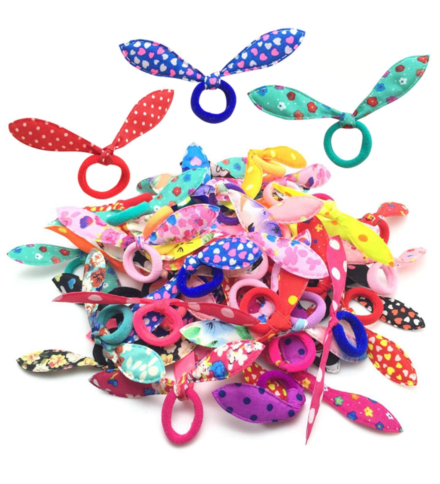 Buy Ilamourcar 100-Piece Colorful Hair Tie Set - Elastic Scrunchies for Women & Girls | Perfect for Parties & Gifts - Buy Online on GoSupps.com