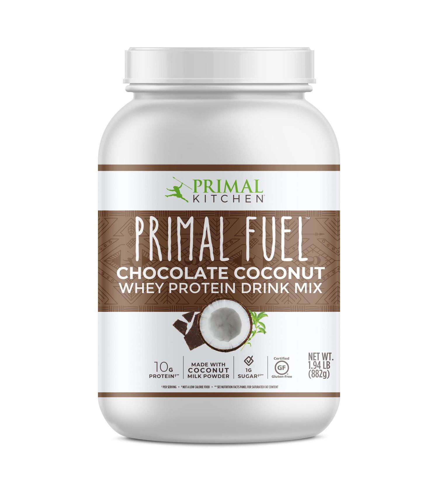 Primal Kitchen Chocolate Coconut Whey Protein Powder - Gluten & Soy Free 1.94 lbs - International Shipping Available - Buy Online on GoSupps.com