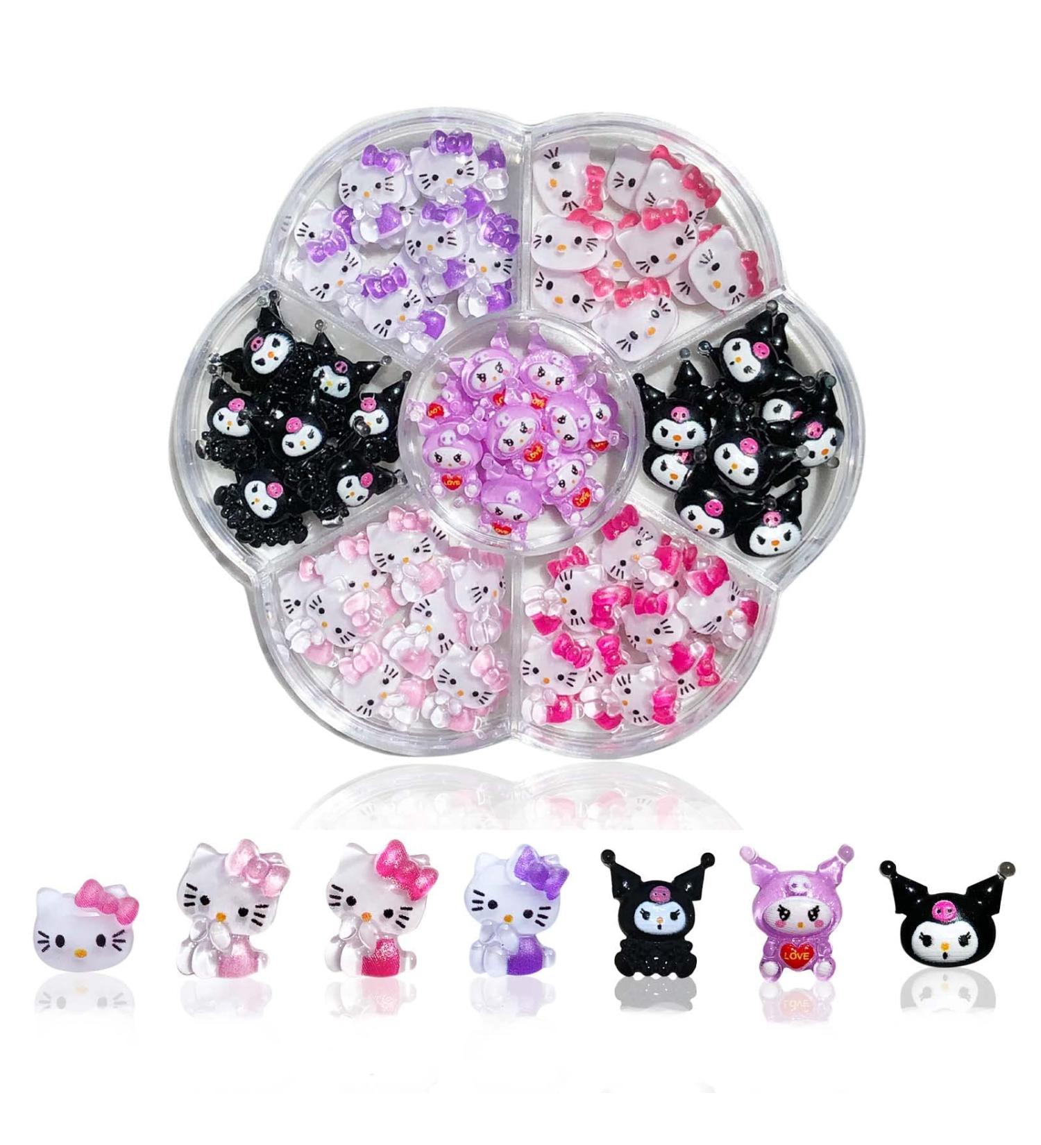 77 Pcs Hello Kitty 3D Nail Charms for Nail Art - Style 1 - Buy Online on GoSupps.com