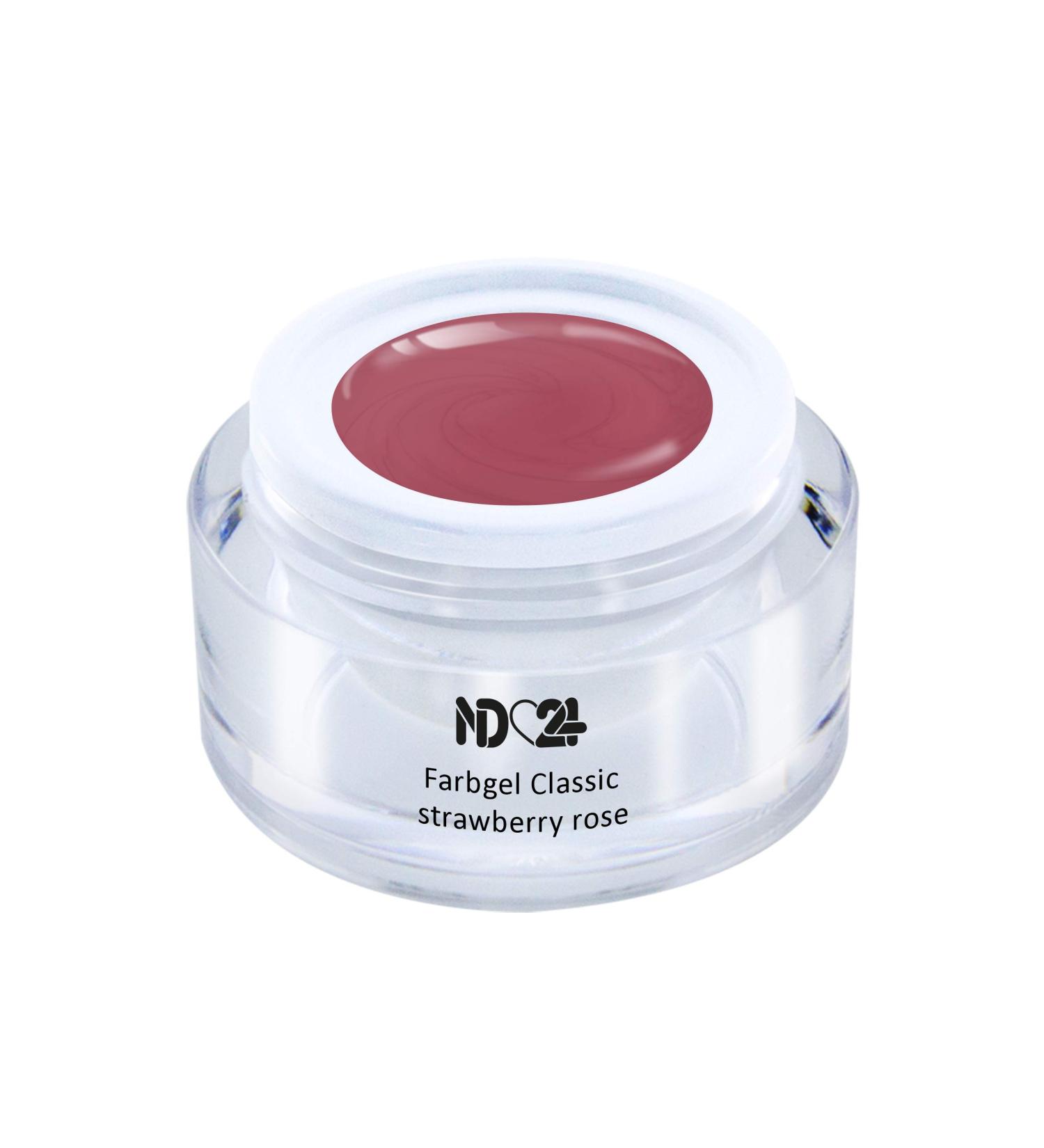 ND24 Color Gel for Gelnails - Studio Quality UV & LED Gel - Premium Vegan Formula - Classic Strawberry Rose (5ml) - Made in Germany - Buy Online on GoSupps.com