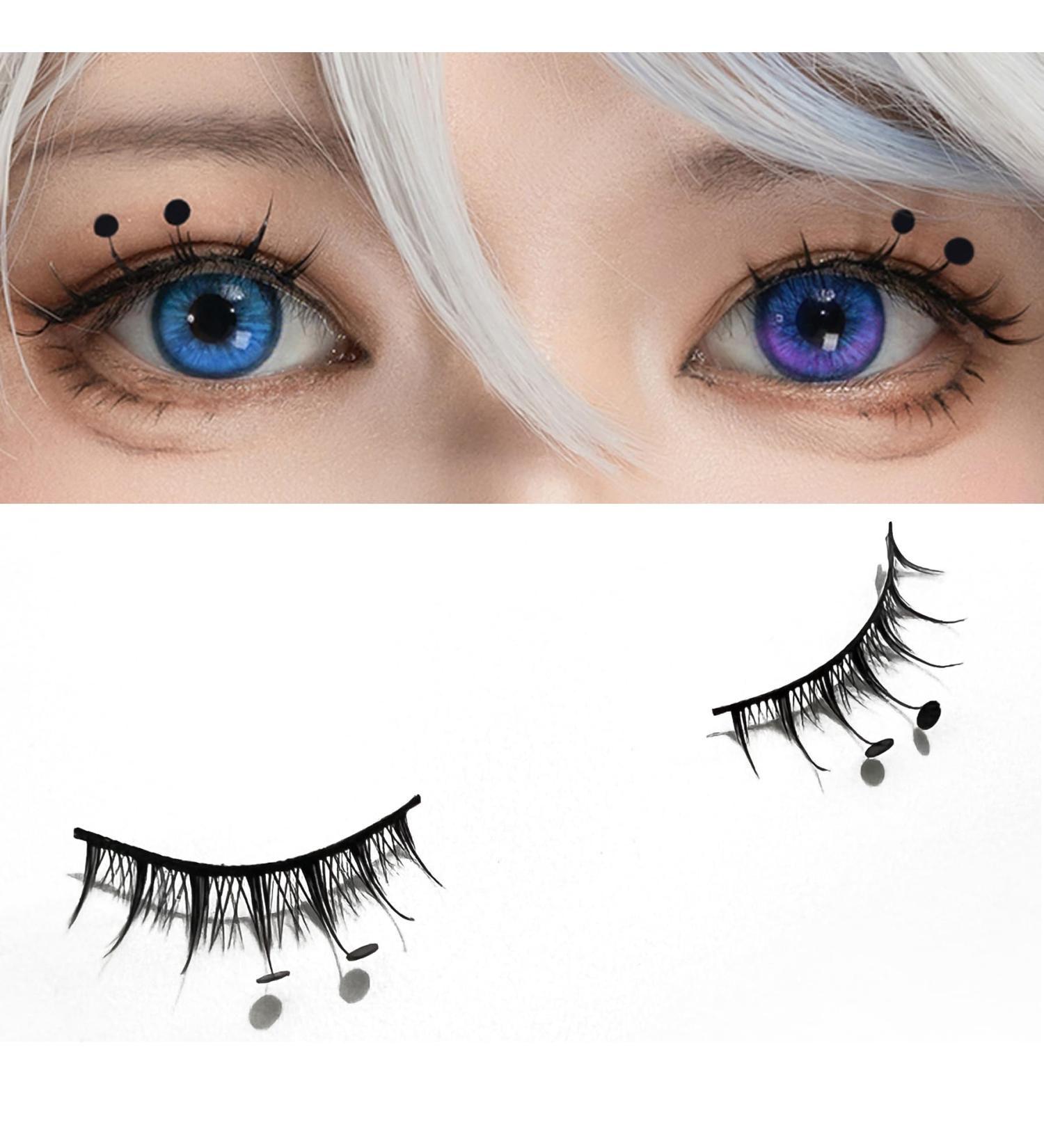 Furina Cosplay Eyelashes - 3D False Eyelashes for Women | Focalors Black Eyelashes for Cosplay International Shipping Available - Buy Online on GoSupps.com