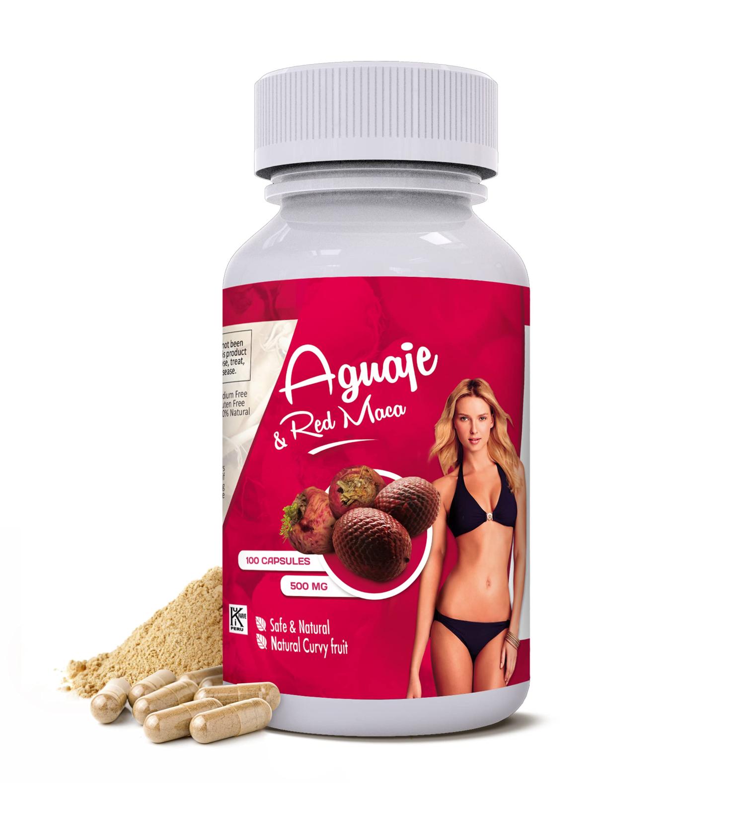 Sikyriah Curves Capsules for Women - Natural 1000mg Butt & Breast Enhancement Pills with Aguaje & Red Maca Root - Buy Online on GoSupps.com