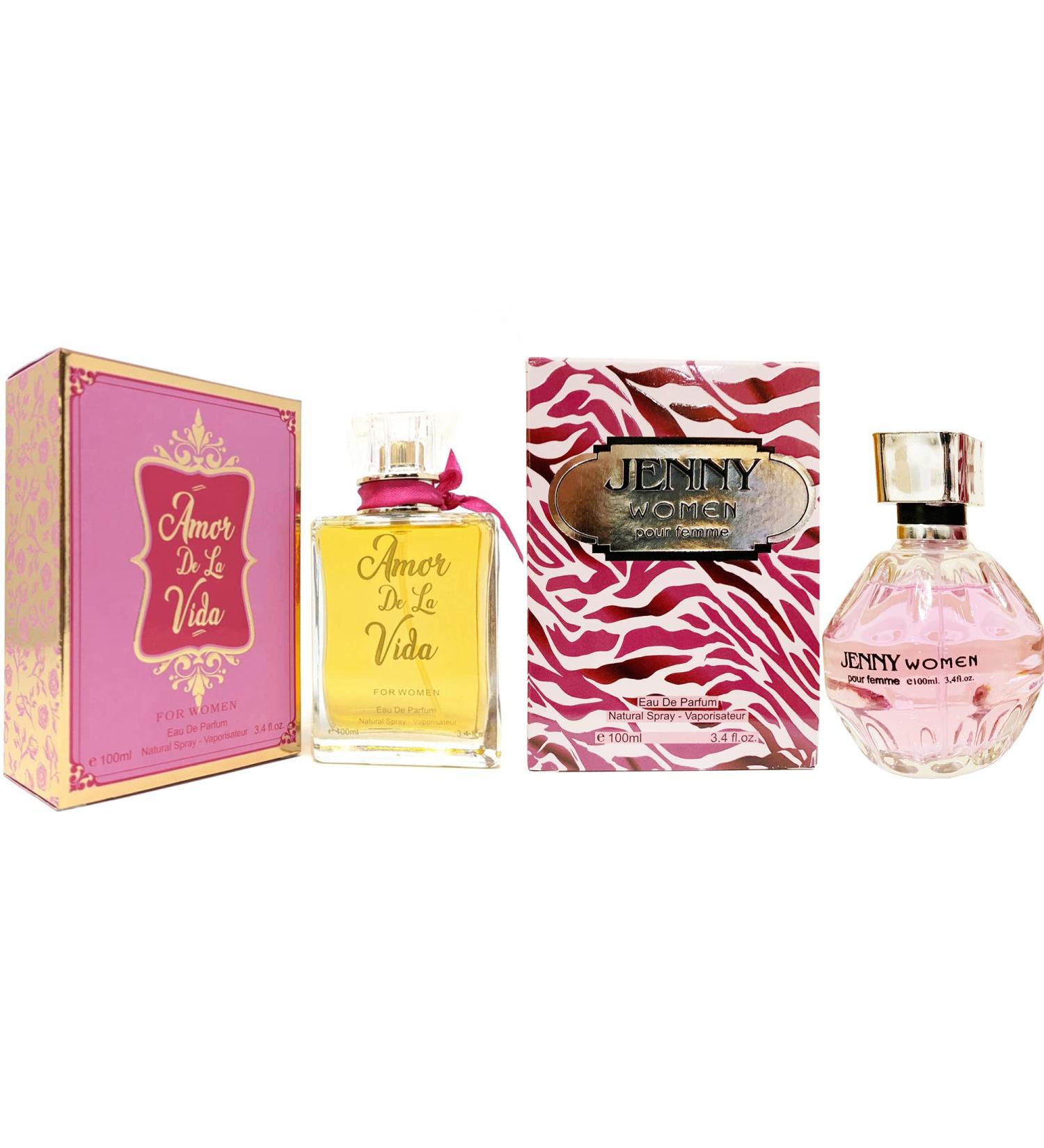 META-BOSEM Jenny/Amor De La Vida Eau de Parfum Natural Spray for Women Wonderful Gift Fresh Scent Daytime & Casual Use a Classic Bottle 3.4 Ounce/100 Ml Each (Pack of 2) - Buy Online on GoSupps.com