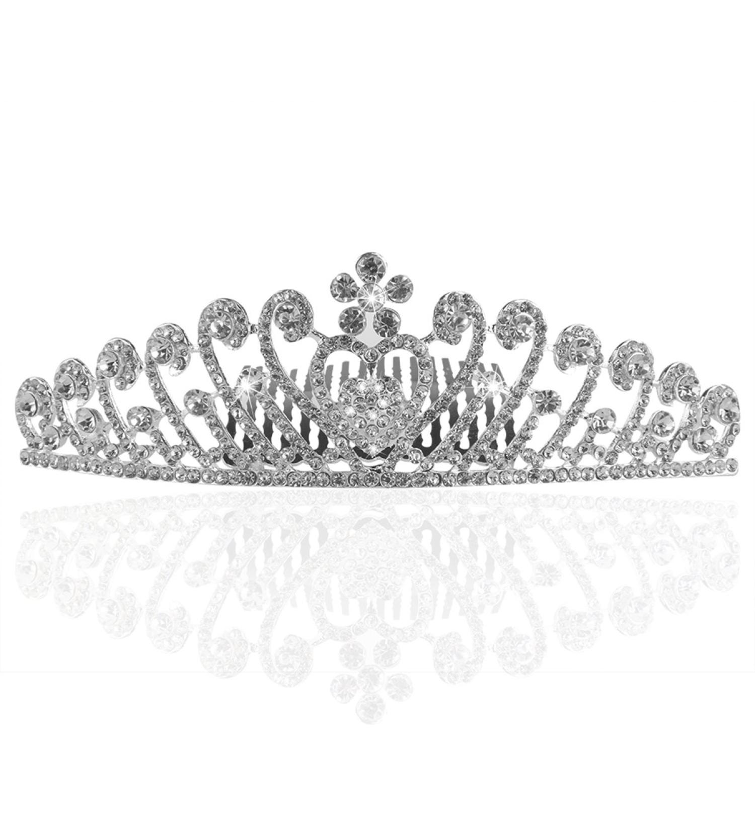 Frcolor Wedding Bridal Tiara Crown - Rhinestone Princess Headpiece with Comb for Perfect Bridal Look - Buy Online on GoSupps.com