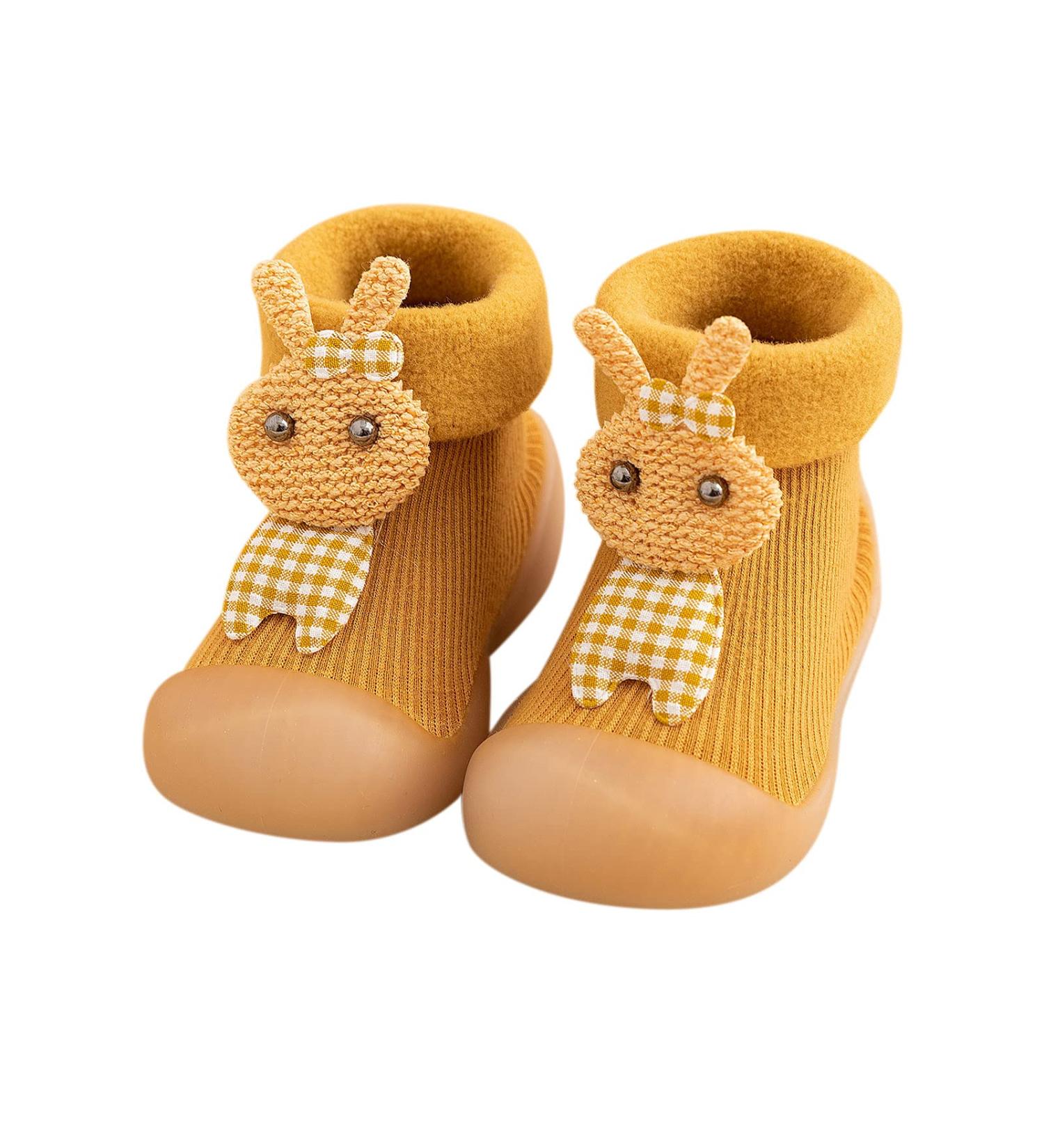 Myth Children's Shoes: Toddler & Baby Running Shoes (6-12 Months) - Boys & Girls Slipproof Crawling Socks in Yellow - Buy Online on GoSupps.com