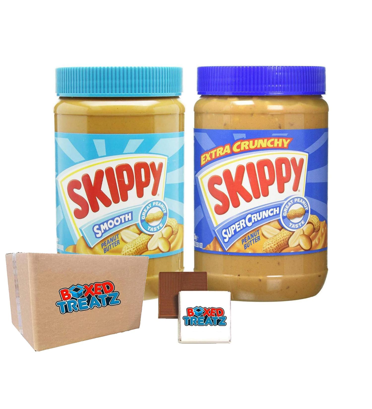 Skippy Peanut Butter Skippy Smooth Peanut Butter 1.13Kg Skippy Extra Crunchy Peanut Butter Super Crunch Peanut Butter 1.13Kg Bundle Of 2 Boxed Treatz - Buy Online on GoSupps.com