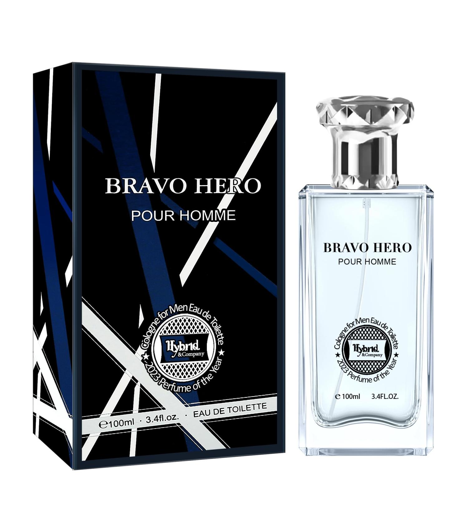 Hybrid & Company Bravo Hero Pour Homme Eau De Toilette Natural Spray Vaporisateur 3.4FL.OZ - Buy Online on GoSupps.com