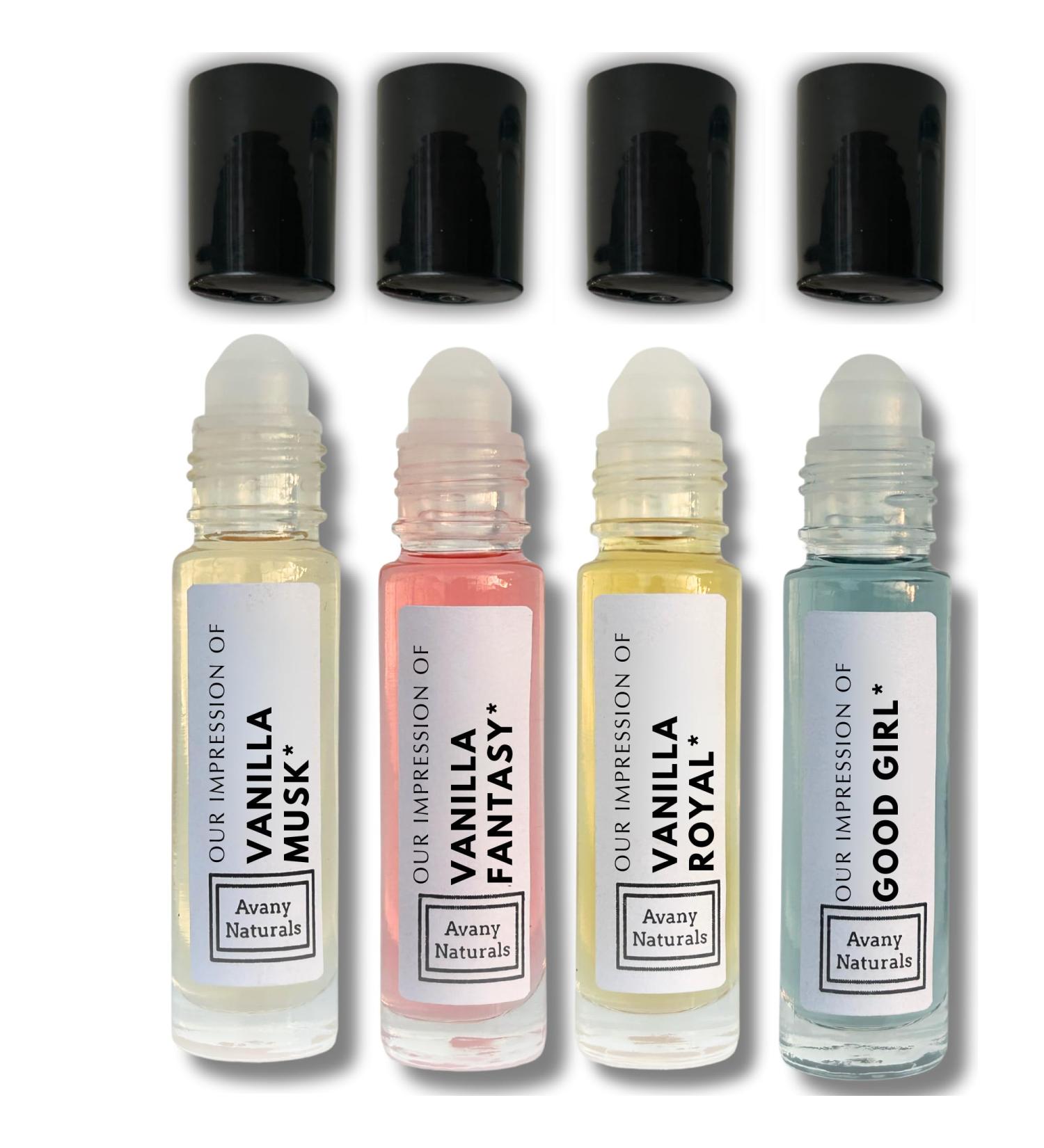 Perfume Oils for Women Long Lasting - Mini Perfume Set Replicant Perfume Body Oils Must Haves for Women Smells Goods for Women 4 Pc (Vanilla Set) - Buy Online on GoSupps.com