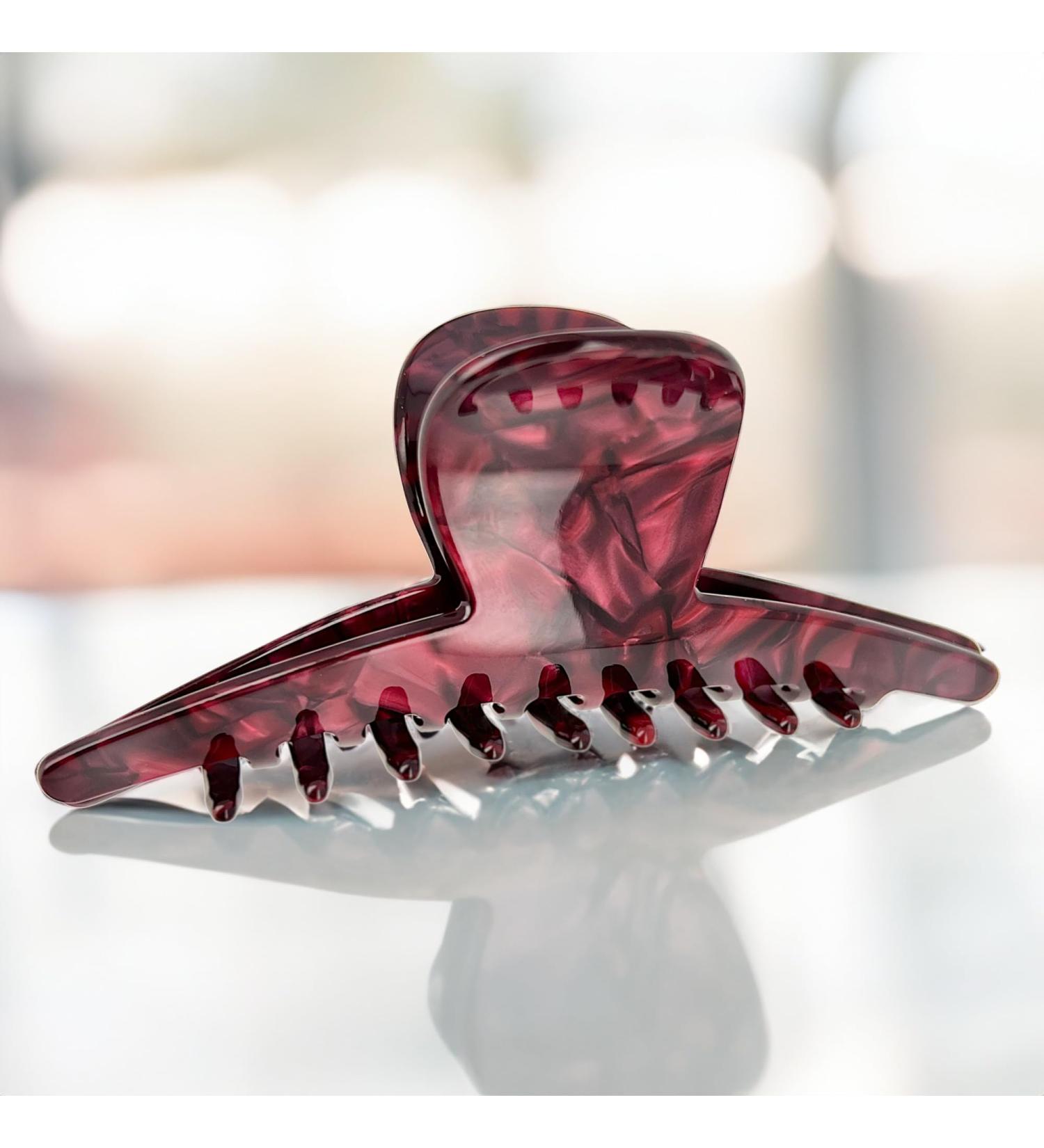 Premium 12 cm Long Large Hair Clip for Thick Hair - High-Quality Claw Clip Accessory for Women - Stylish Red Hair Jewelry - Buy Online on GoSupps.com