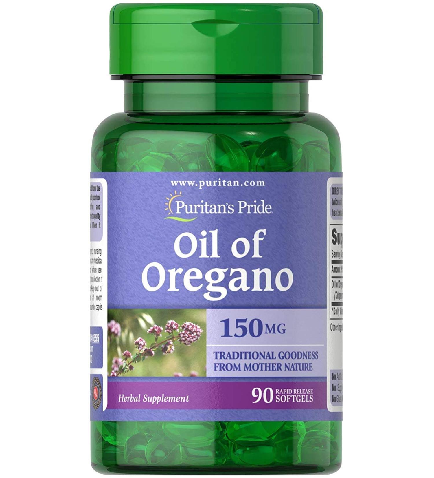 Oil of Oregano 150mg: Antiviral Immune Boost, Muscle Spasm Relief, Sinus Treatment - Buy Online on GoSupps.com
