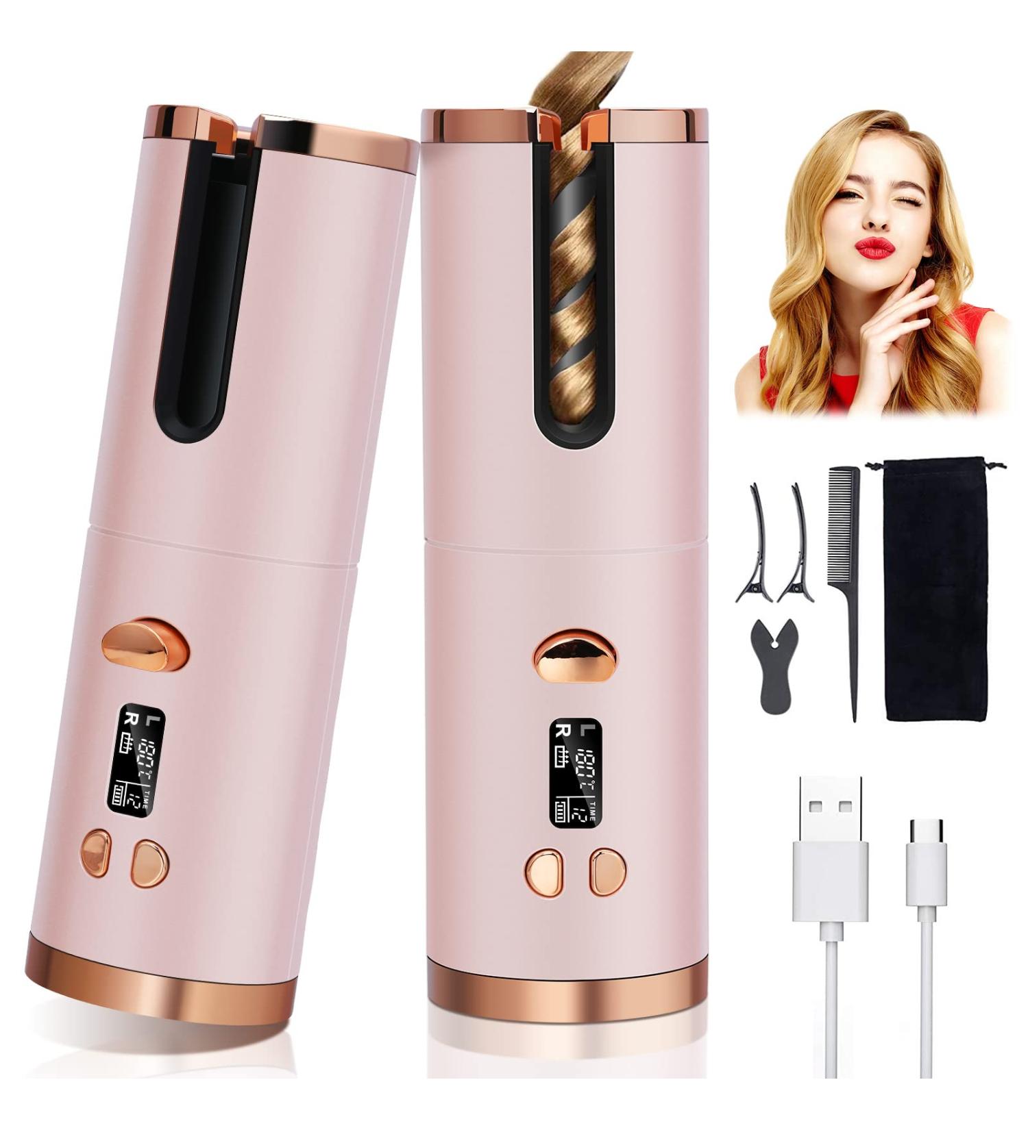Unbound Cordless Auto Hair Curler - Anti-Tangle Wireless Curling Iron for Long Hair - Buy Online on GoSupps.com