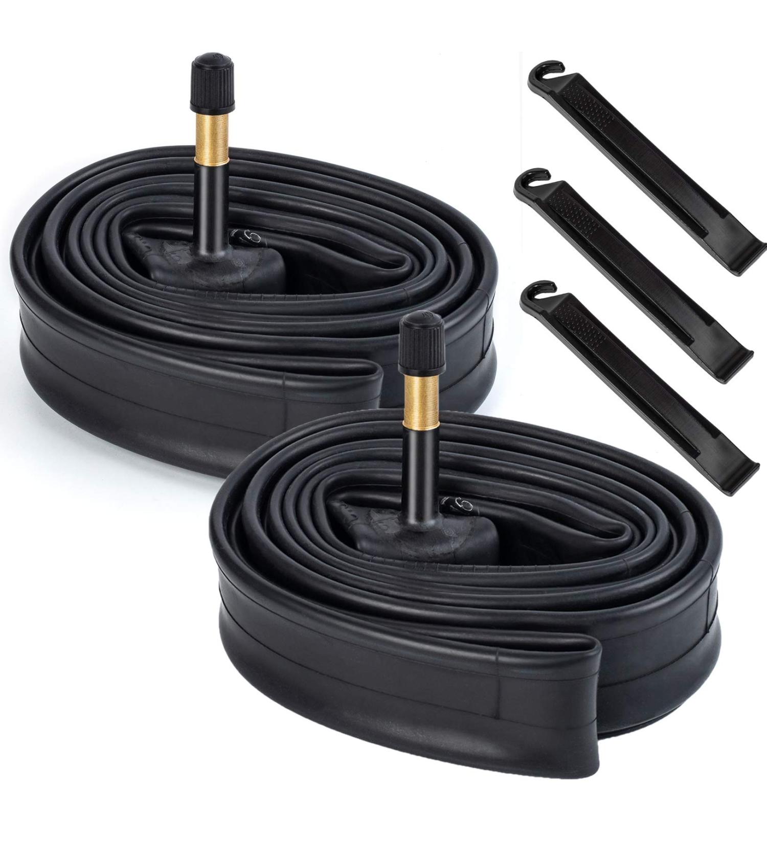 2 Pack 28 700C Road Bike Tubes | AV48mm Valve | Compatible with 700x35C to 43C | Bike Tire Tubes - Buy Online on GoSupps.com