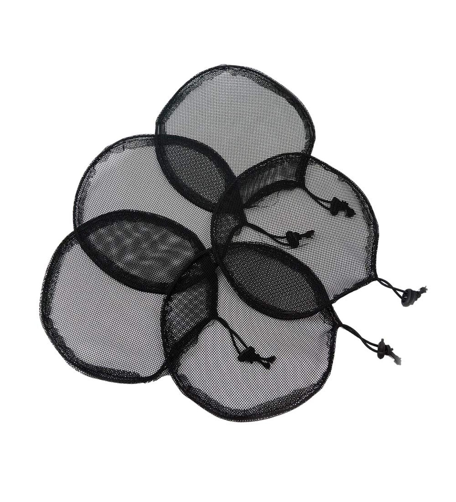 5Pcs Black Ponytail Hair Net with Elastic Drawstring - Wig Cap for Hair Bun & Wig Making - Women's Hair Tool (Round) - Buy Online on GoSupps.com