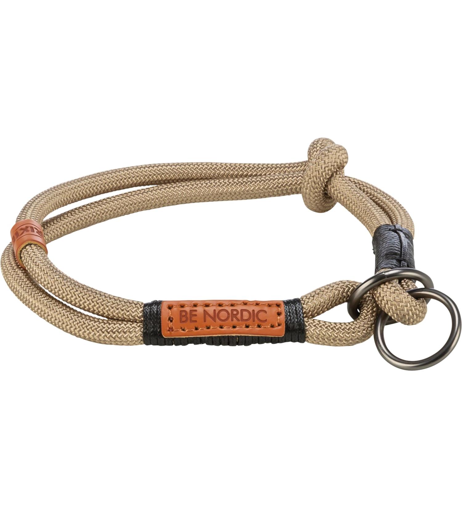 Trixie Zug-Stop Hundehalband BE Nordic XS-S | Comfortable Black Dog Collar for Small Breeds | Robust & Elegant Train Limitation 17304 Sand/Black - Buy Online on GoSupps.com