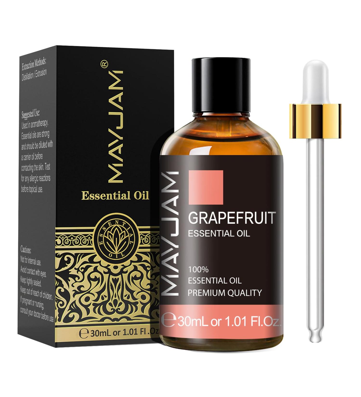 MAYJAM Grapefruit Essential Oil 30ML - For Diffuser, Humidifier, DIY Home Wardrobes - Buy Online on GoSupps.com