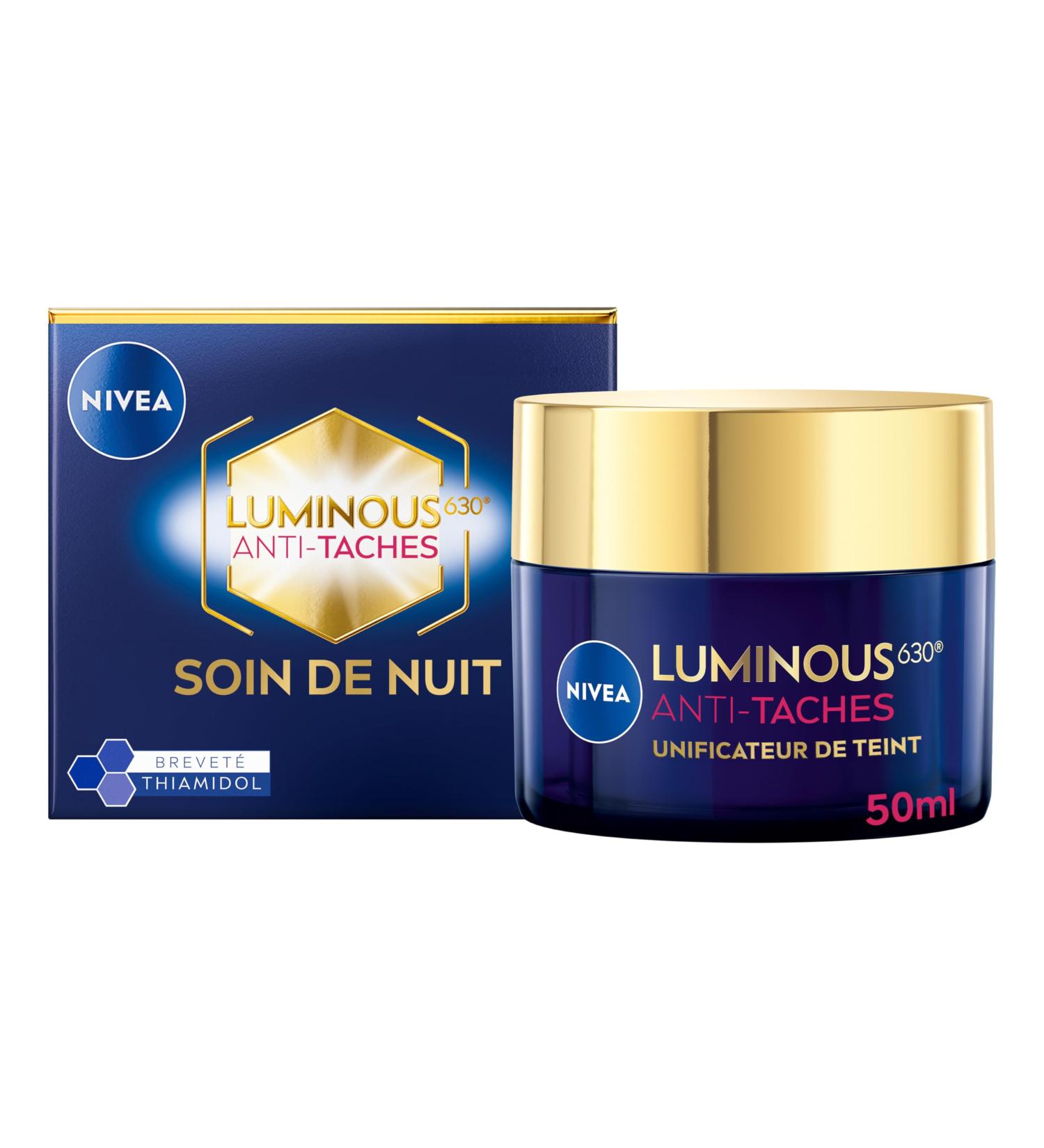NIVEA Luminous 630 Night Cream (1 x 50 ml) Anti-pigmentation night cream Anti-aging complexion-perfecting night face care for women - Buy Online on GoSupps.com