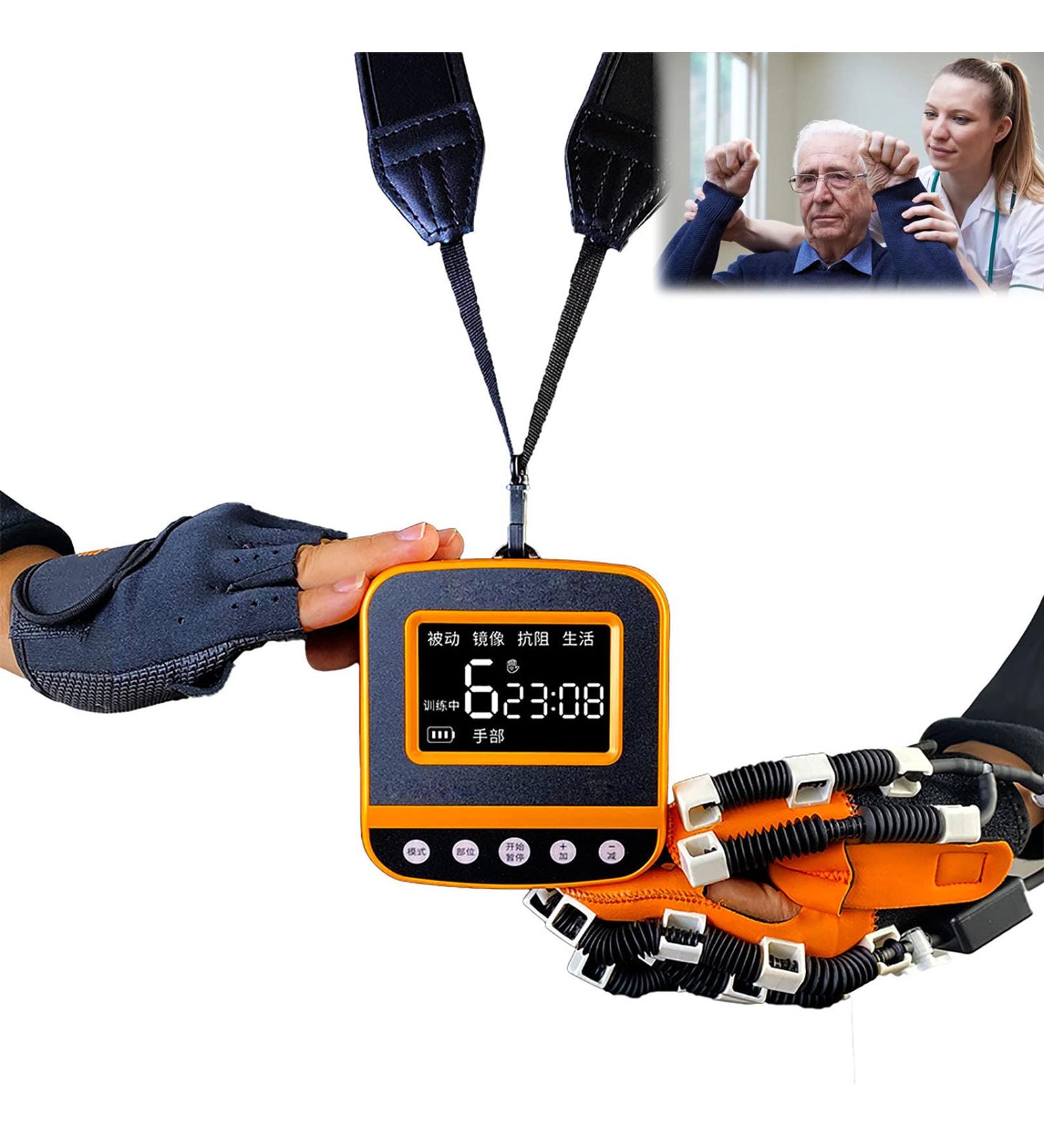 ZZBB Exoskeleton Manual Training Finger Orthoses Finger Orthoses Hand Stroke Hemiplegia Rehabilitation Training Equipment Yellow One Size - Buy Online on GoSupps.com