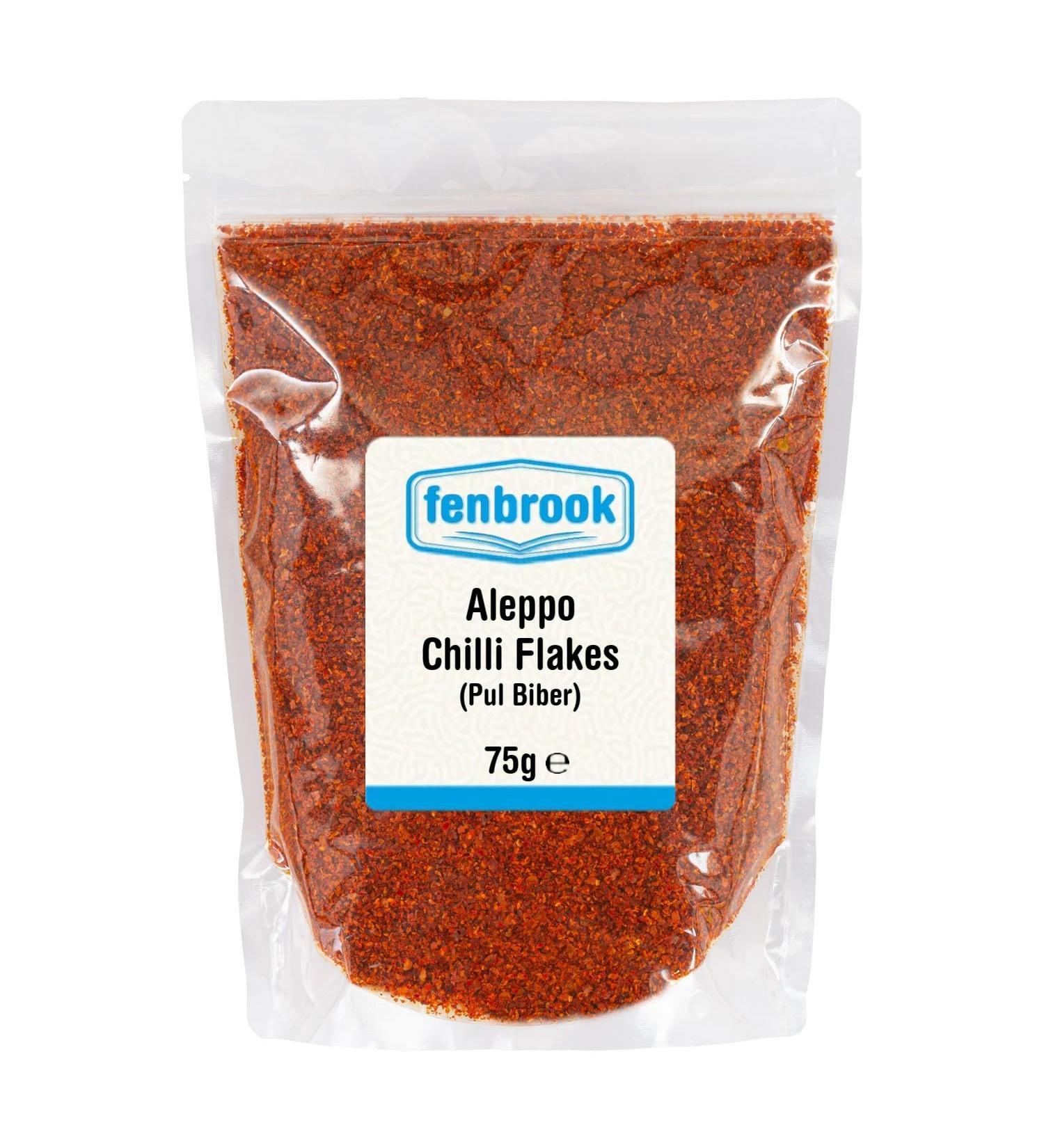 Premium Aleppo Pepper Chilli Flakes 75g (Pul Biber) - Fenbrook - Buy Online on GoSupps.com