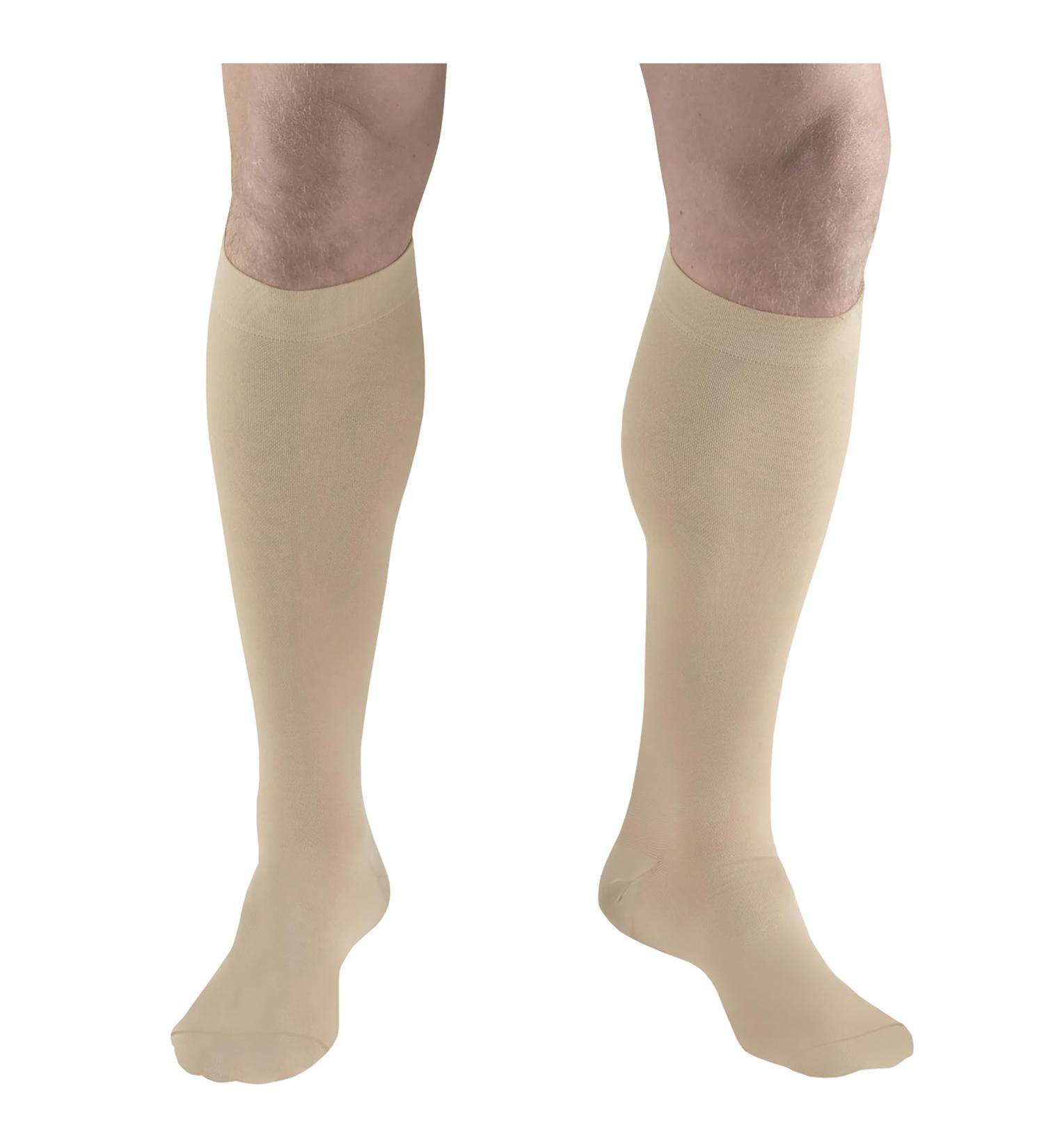 Truform Short Length Surgical Stockings | 18 mmHg Compression for Men & Women | Closed Toe Beige | Medium Size (1 Pair) - International Shipping Available - Buy Online on GoSupps.com