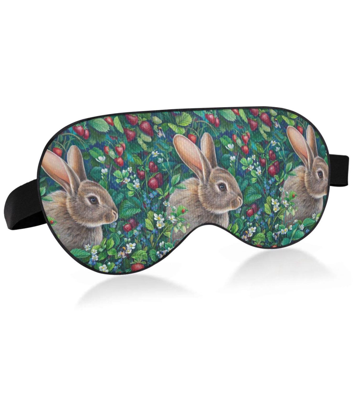 Haskirky Light Blocking Eye Mask - Adjustable & Breathable for Men and Women | Perfect for Travel, Yoga, Meditation, and Deep Sleep - Goodies Strawberry - Buy Online on GoSupps.com