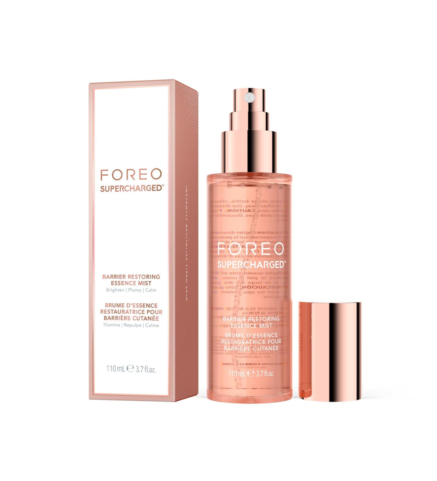 FOREO Supercharged Barrier Restoring Essence Mist - Collagen Boosting Spray Moisturizer for All Skin Types | Niacinamide Centella Asiatica Panthenol - International Shipping - Buy Online on GoSupps.com