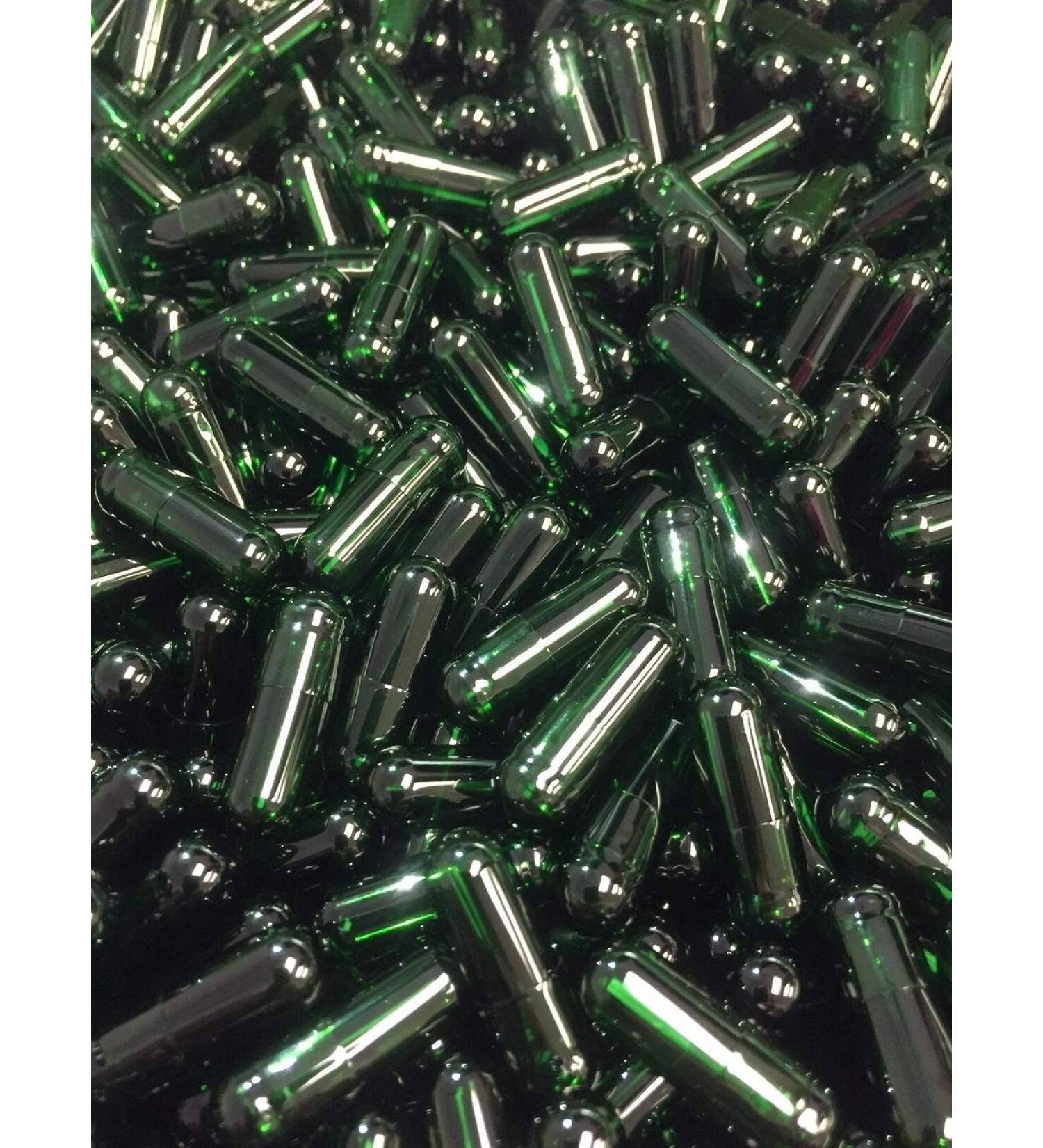 10 000 Empty Vegetarian Capsules Size 00 Green Separated. Non GMO. Kosher. Halal. Manufactured in North America.