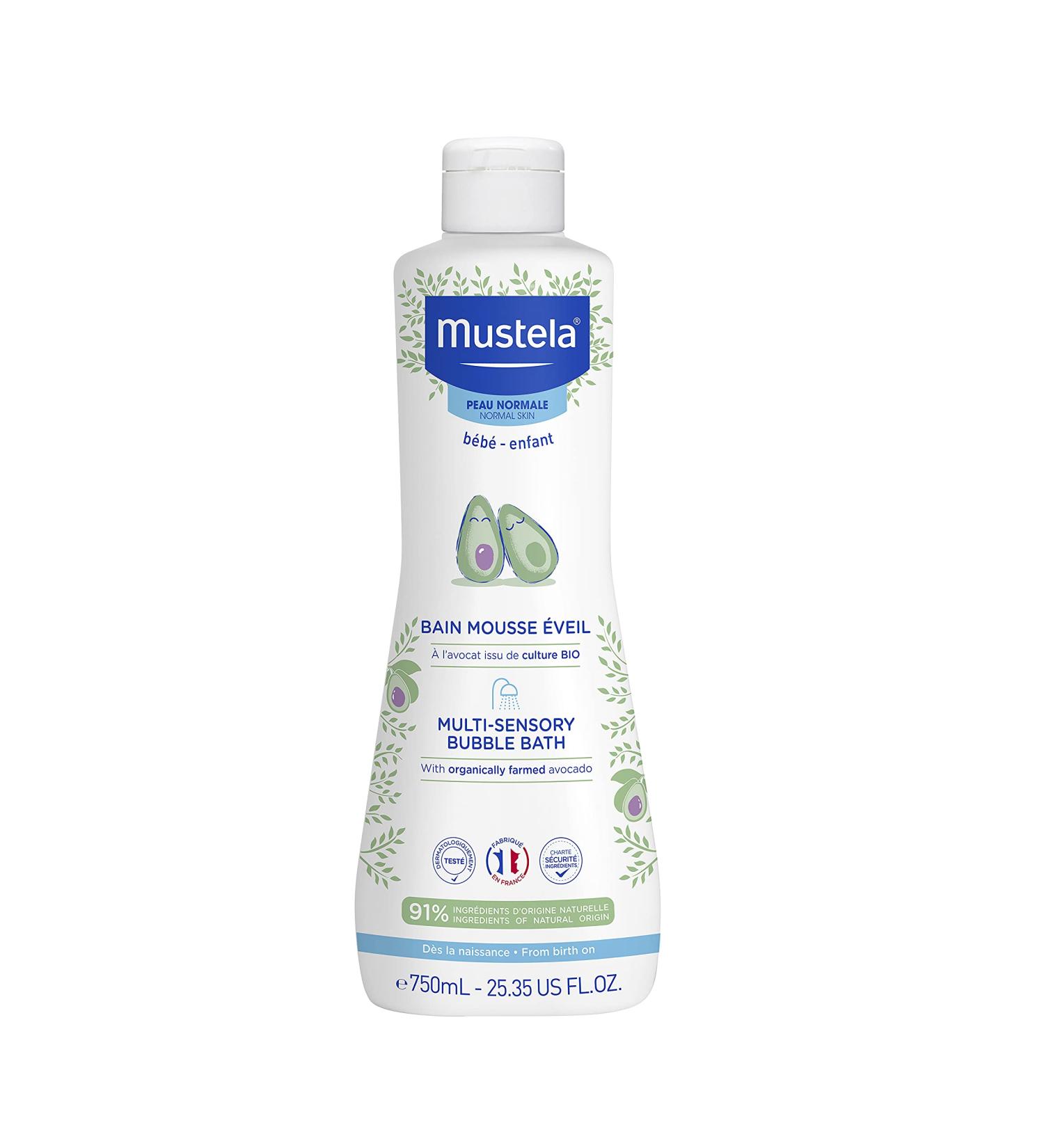 Mustela Multi Sensory Bubble Bath - Aromatic Baby Bath Gel 750ml for Gentle Cleansing | International Shipping Available - Buy Online on GoSupps.com