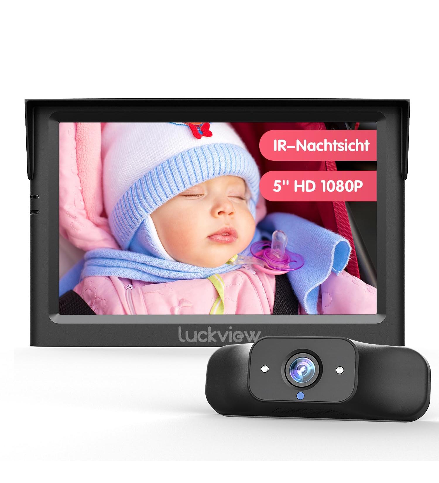 LuckView BM1 Baby Back Seat Camera - 1080p Night Vision Triple Zoom Easy 5-Minute Install | International Shipping Available - Buy Online on GoSupps.com
