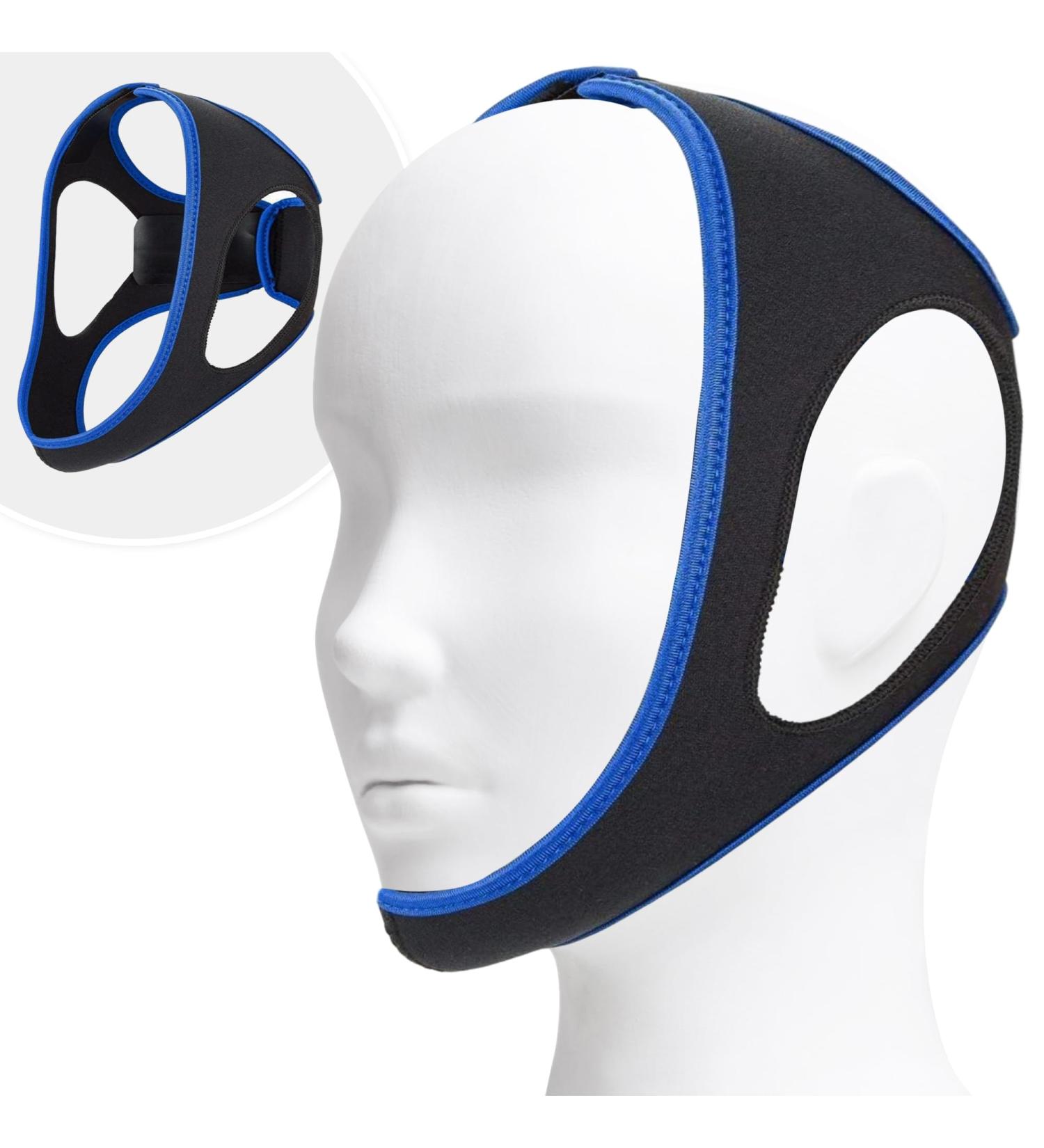 Adjustable Anti Snore Chin Strap - Effective Snoring Solution for Sleep Apnea - Breathable CPAP Alternative - Unisex Aid - Buy Online on GoSupps.com