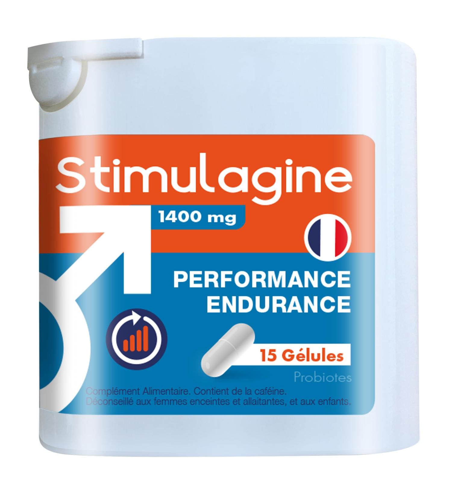 Stimulagin | Results: 1 in 2 chance | Men's formula | Male Performance | Strength Energy Endurance | 15 Capsules | Made in France - Buy Online on GoSupps.com