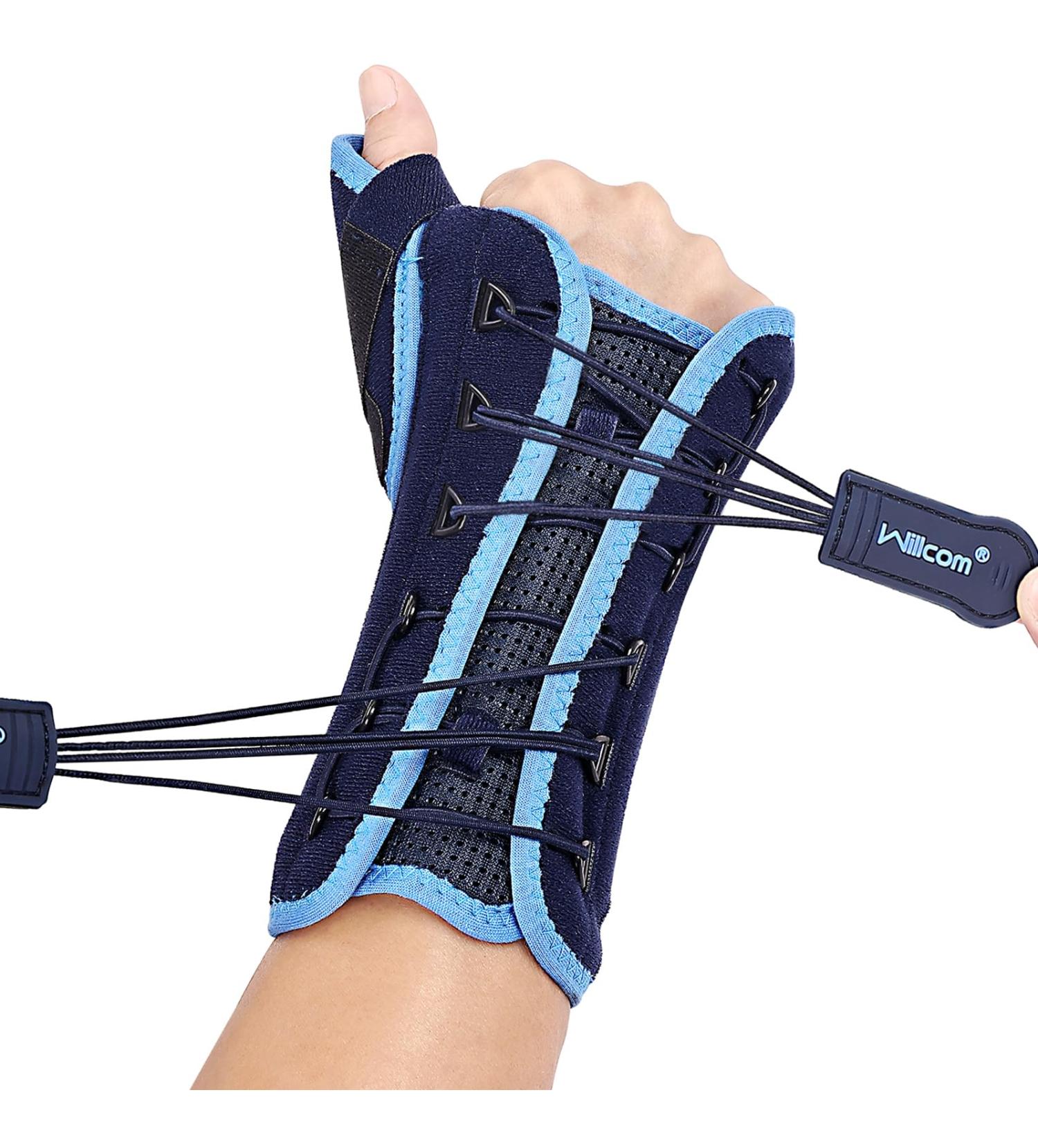 De Quervain's Tenosynovitis Night Brace - Spica Splint Thumb Support for Arthritis & Tendonitis Pain Relief (Right Hand L 8.5 inch) | International Shipping - Buy Online on GoSupps.com