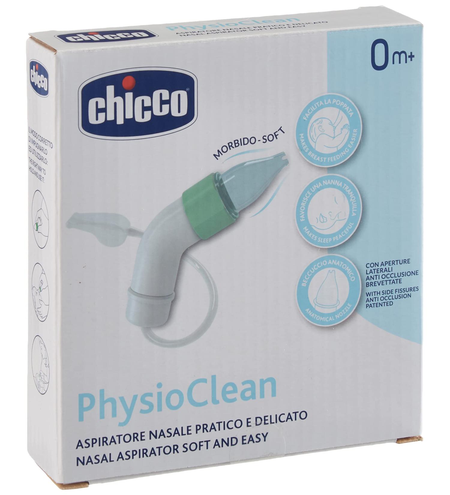 Chicco Phisio Clean Nasal Aspirator - Gentle and Effective Baby Nasal Relief - Buy Online on GoSupps.com