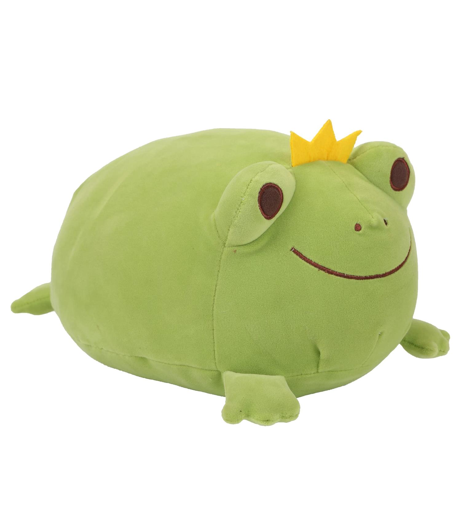 JUNERAIN Super Soft Frog Plush Stuffed Animal Hugging Pillow 35cm - Grass Green | Adorable Gift for Kids | Cuddly Toy for Boys & Girls - Buy Online on GoSupps.com