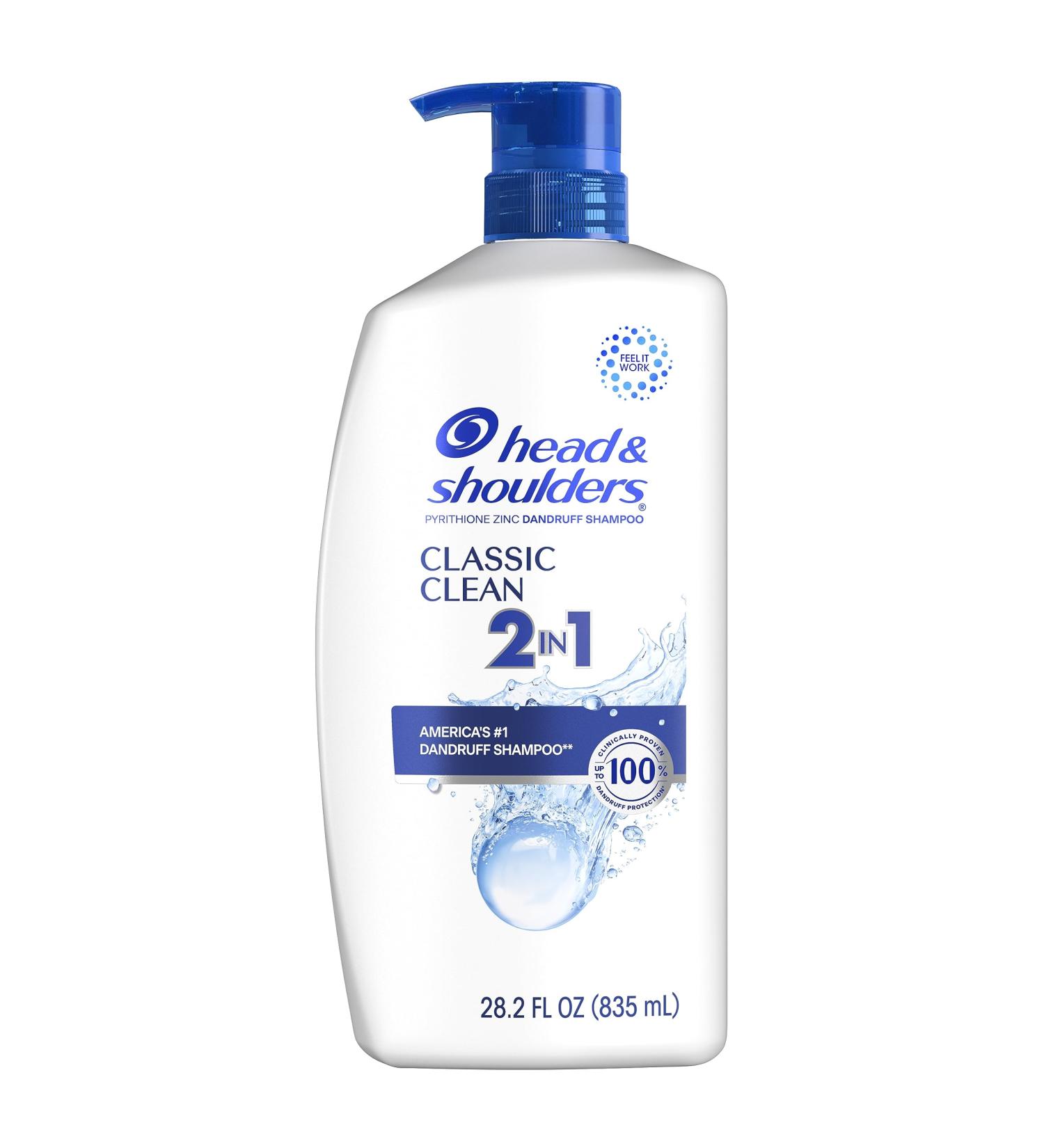Buy Head and Shoulders 2-in-1 Dandruff Shampoo & Conditioner - Anti-Dandruff Treatment Classic Clean Paraben-Free 28.2 oz - Fast International Shipping - Buy Online on GoSupps.com
