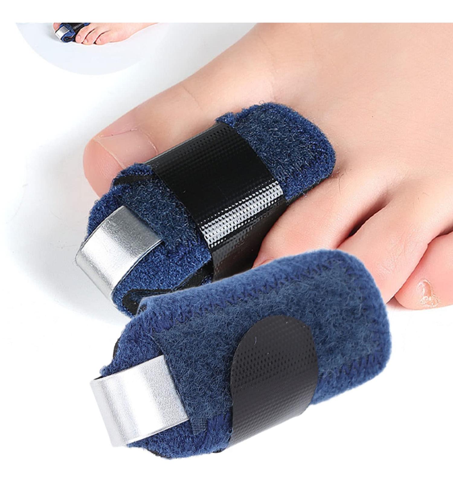 Toe Stabilizer Support Splint for Broken Toes | Foot Sprain & Dislocation Relief | Arthritis Joint Immobilization (Right - Buy Online on GoSupps.com