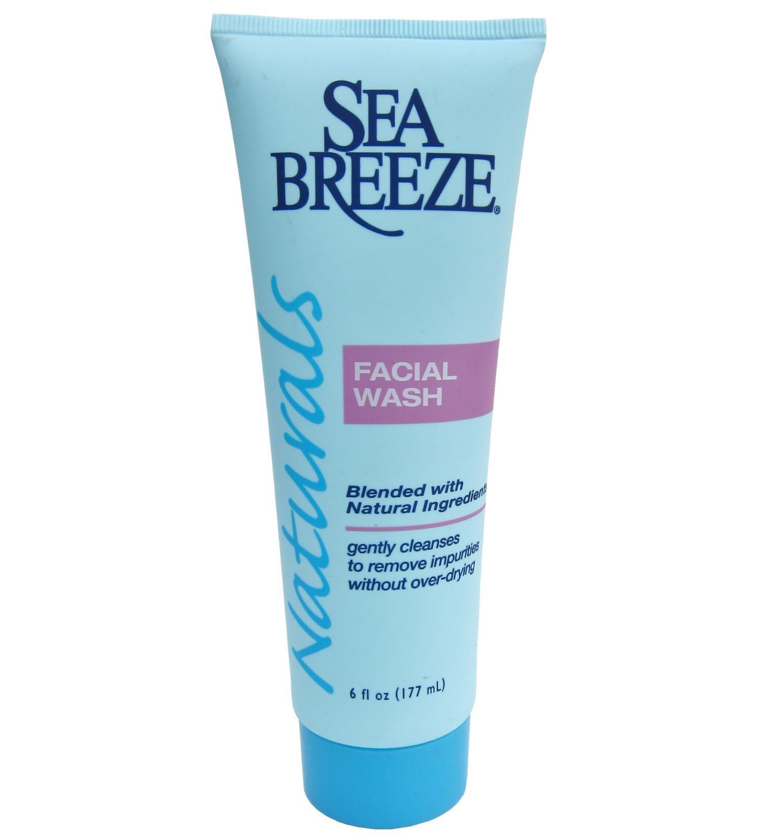 Sea Breeze Naturals Facial Wash blended with natural ingredients 6 Fl Oz