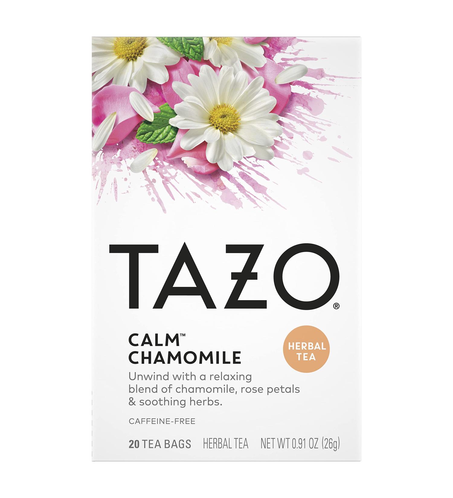 Tazo Herbal Infusion Tea-Calm Chamomile (Decaf) 20 Filter Bags - Buy Online on GoSupps.com
