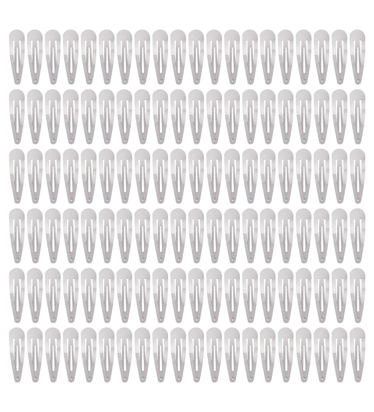 Cinaci 120 Pack Solid Silver 5cm/2 Craft DIY Hair Clips for Women, Girls, and Kids - Bulk Hair Accessories (Silver) - Buy Online on GoSupps.com