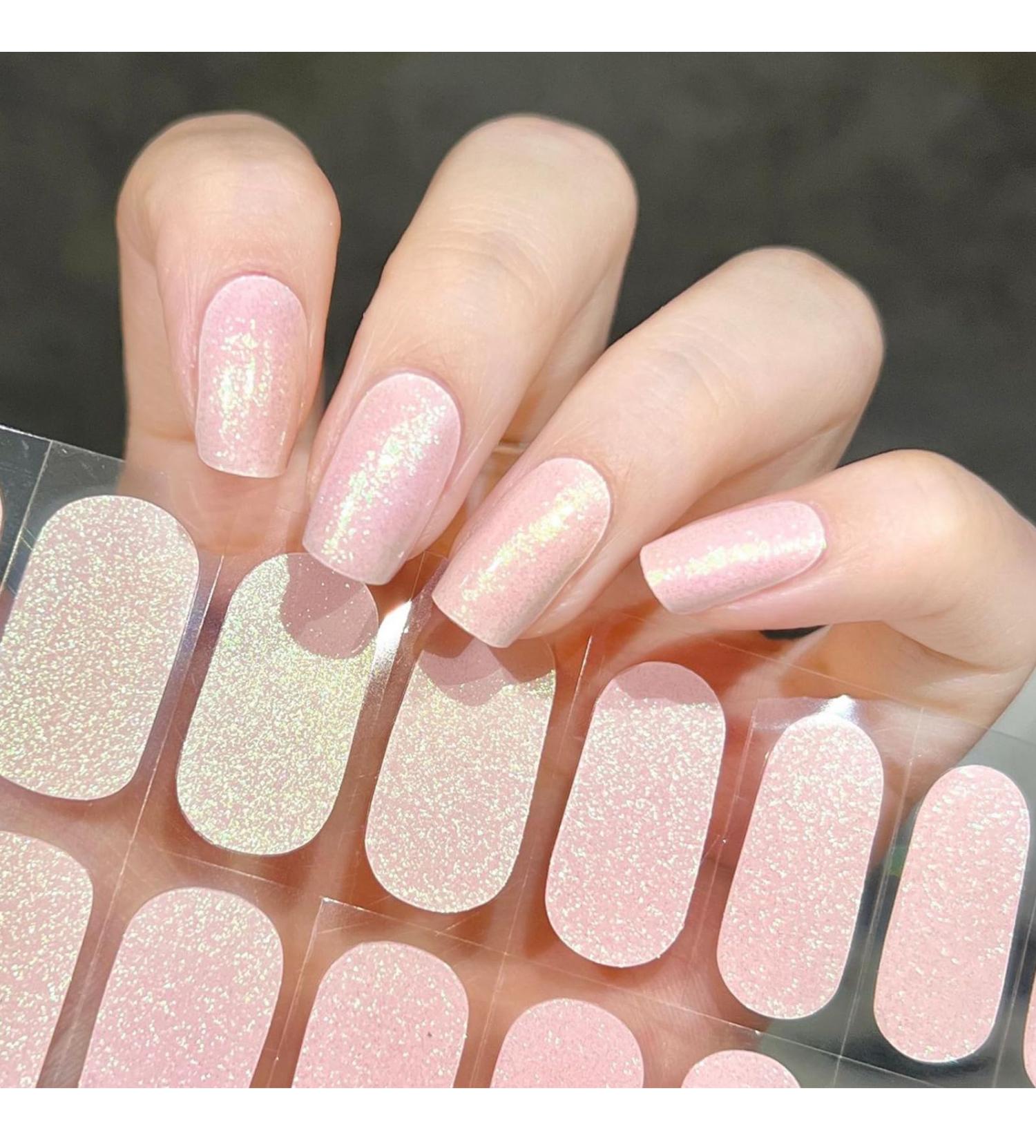 Shop Ceboic 22-Piece Pink Aurora Gel Nail Foils - Self-Adhesive Nail Stickers for Women & Girls | International Shipping Available - Buy Online on GoSupps.com