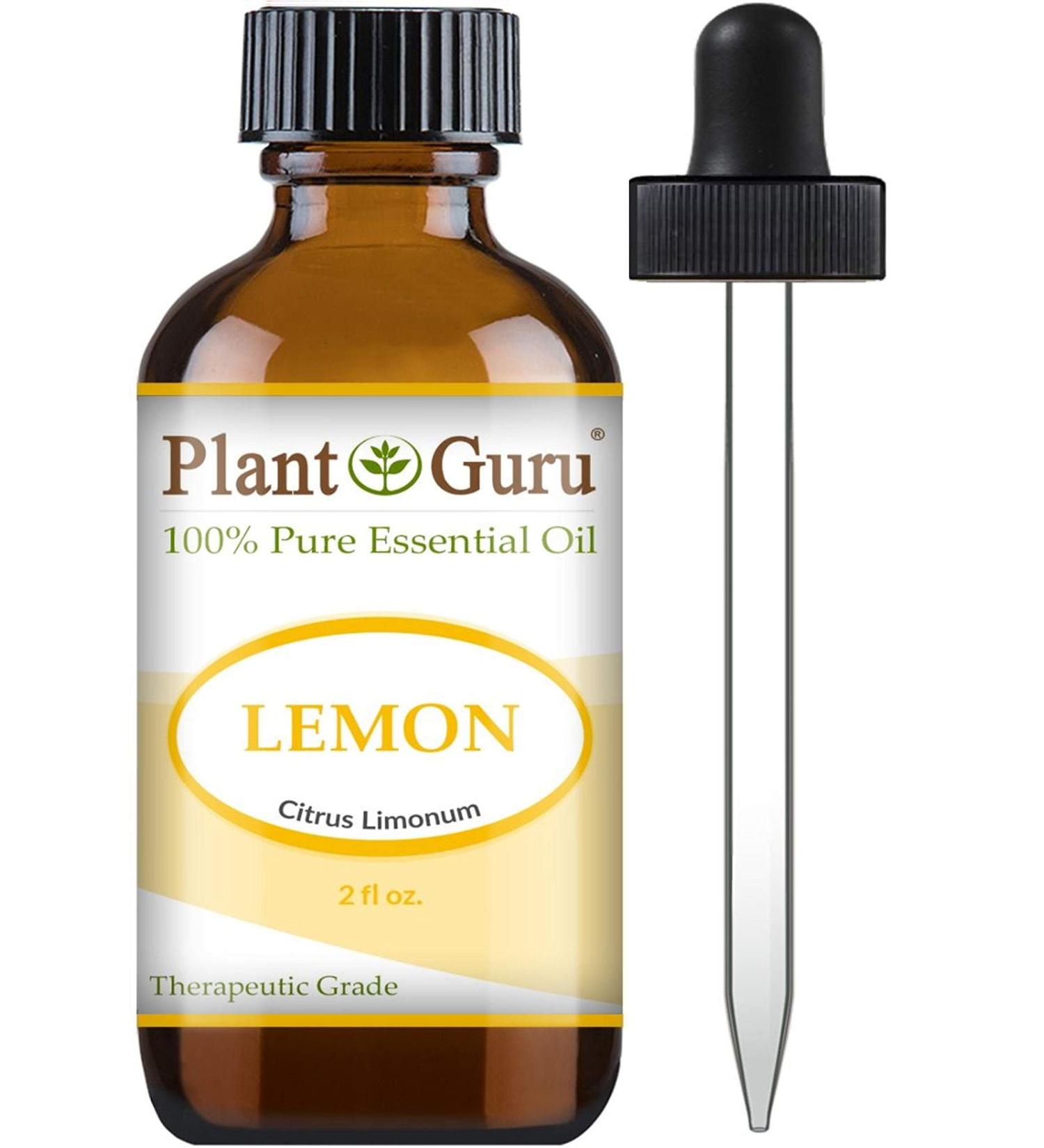 Plant Guru Lemon Essential Oil 2 oz 100% Pure Therapeutic Grade