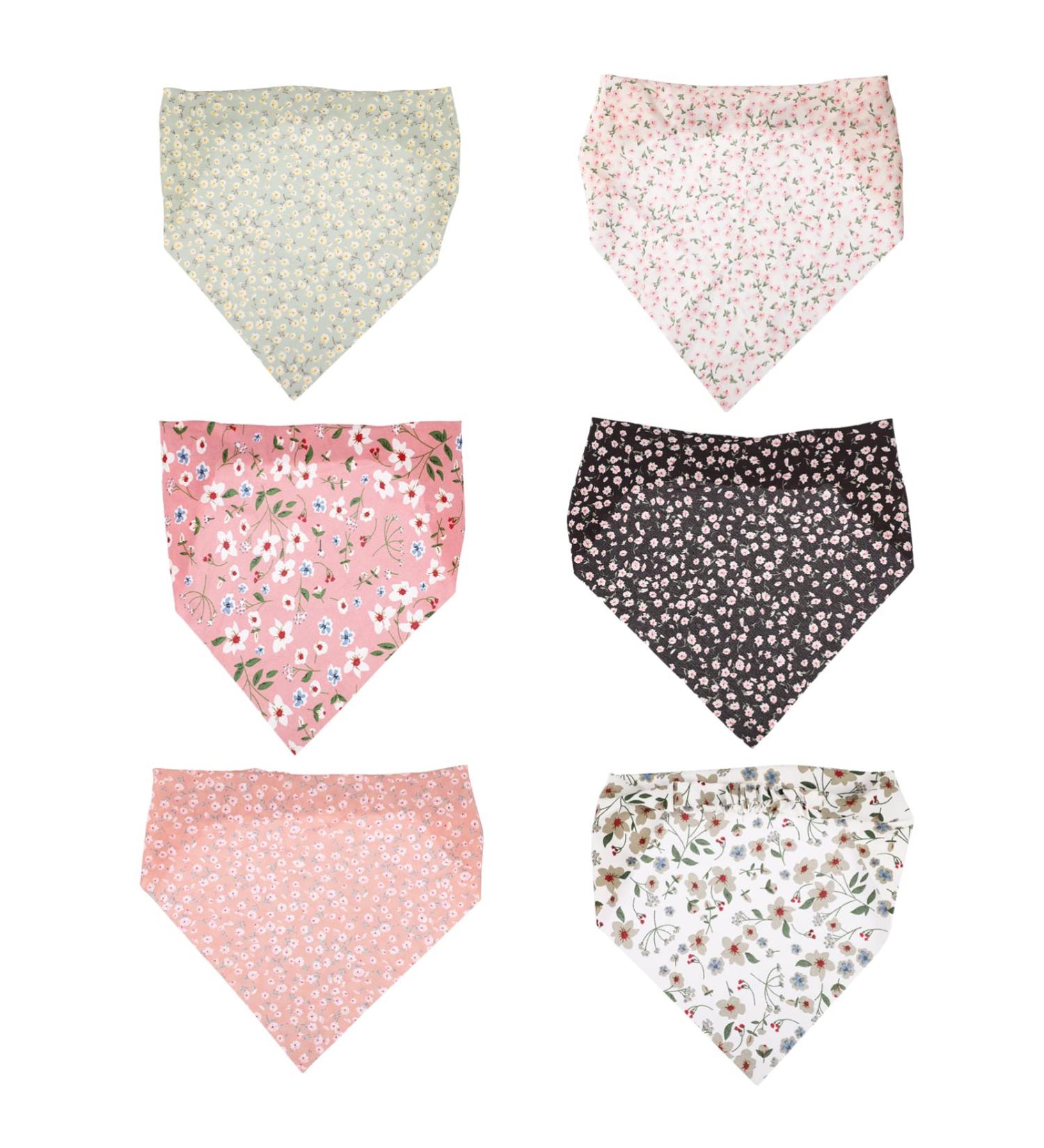 Beavorty 6Pcs Floral Elastic Hair Scarves - Boho Triangle Headband for Women | Ideal for Running Yoga & Beach Mixed Colors - Buy Online on GoSupps.com