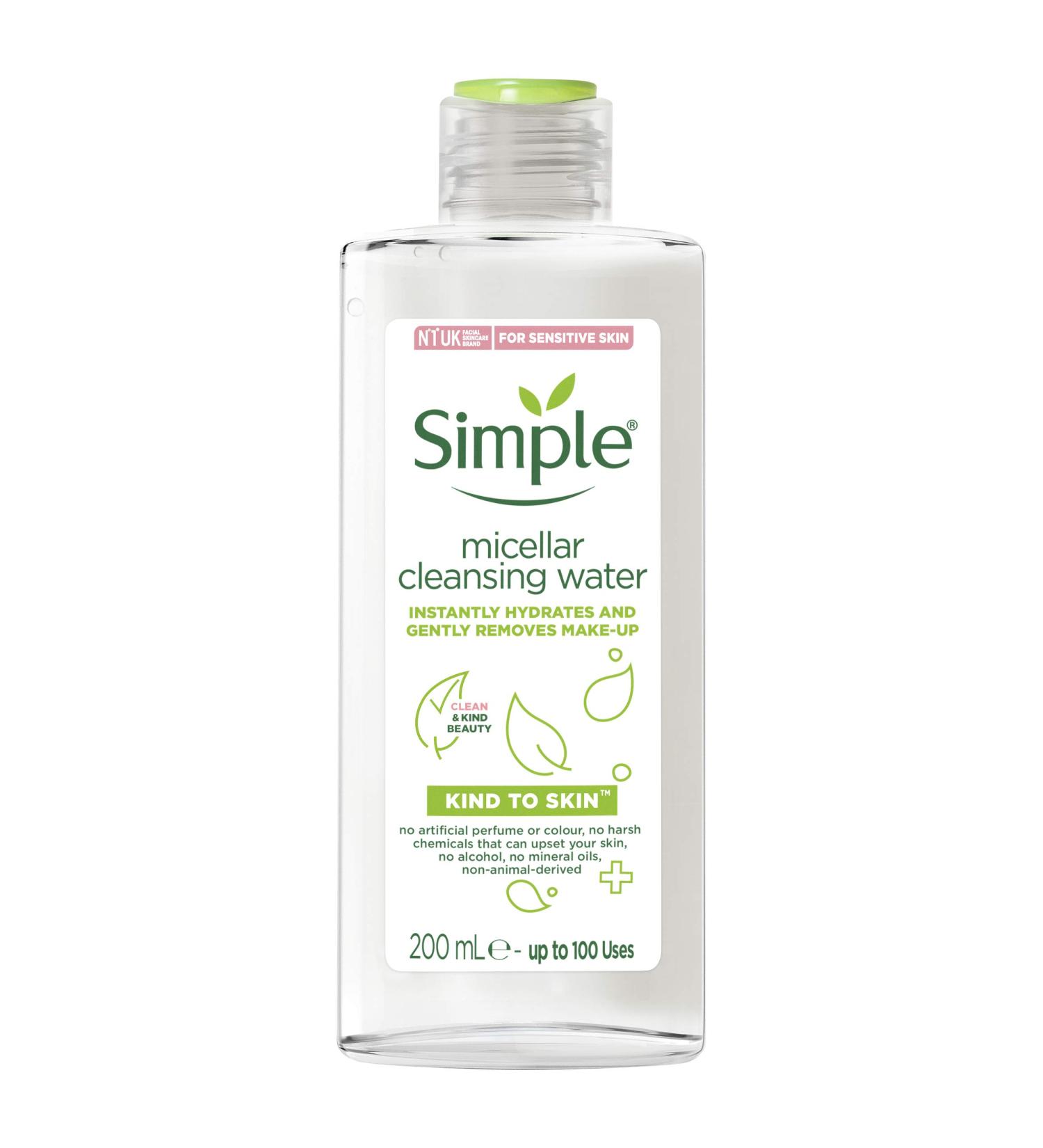 Simple Micellar Water 200 ml - Gentle Cleansing for All Skin Types | Buy Online Internationally - Buy Online on GoSupps.com